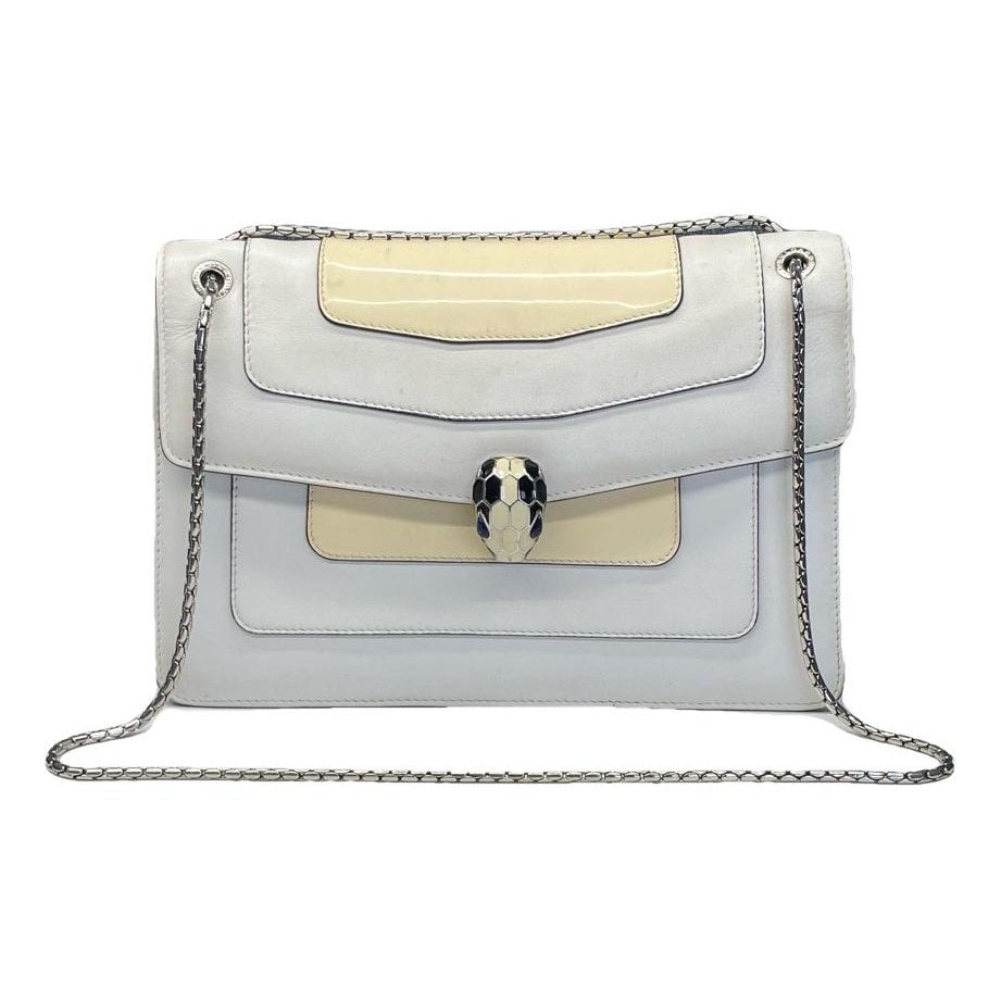 Serpenti leather handbag