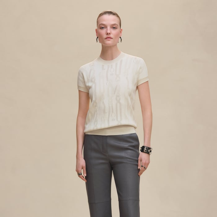 Blanc Naturel "Palefroi Remix" Sleeveless Sweater