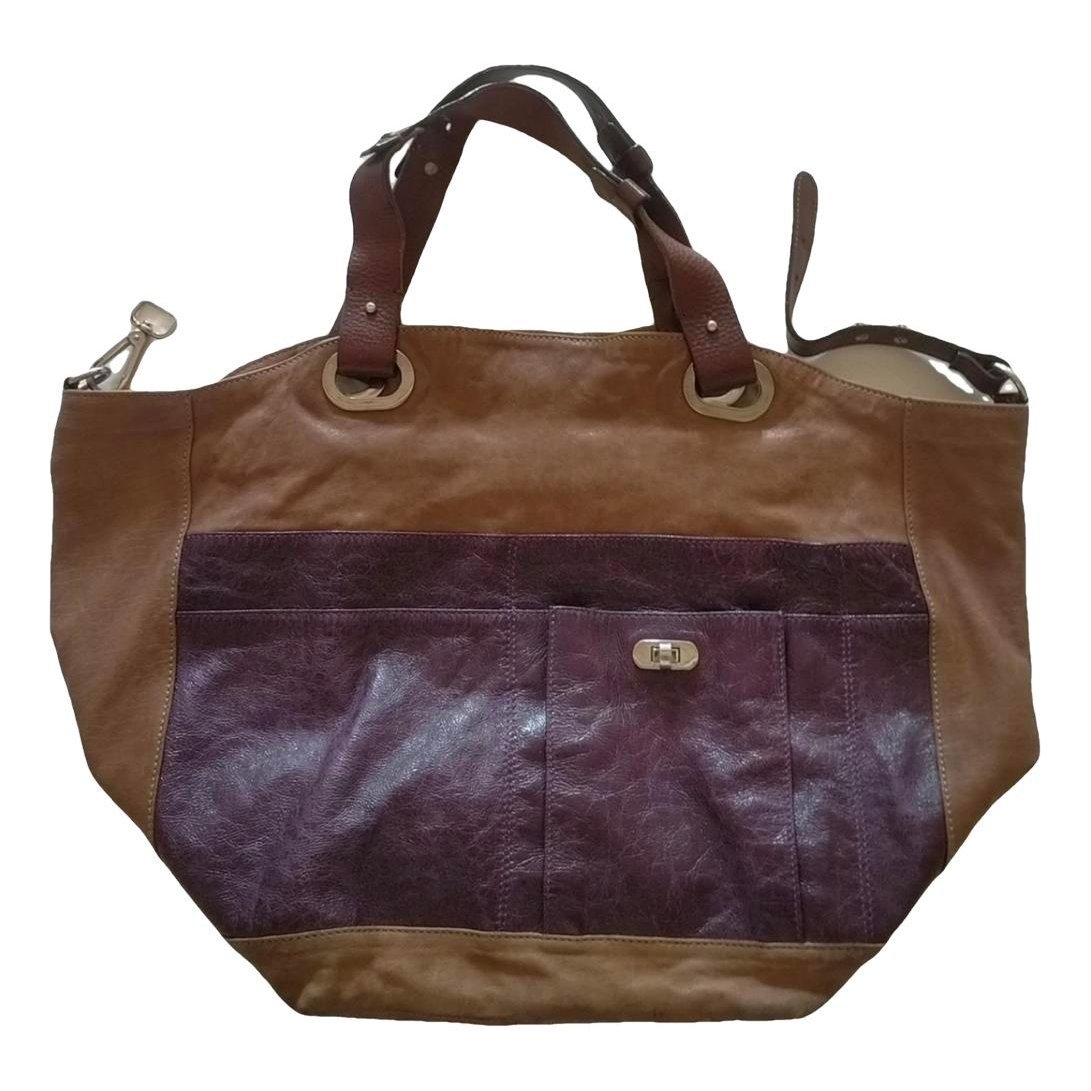 Moon leather handbag