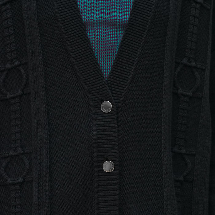 Noir Buttoned Cardigan