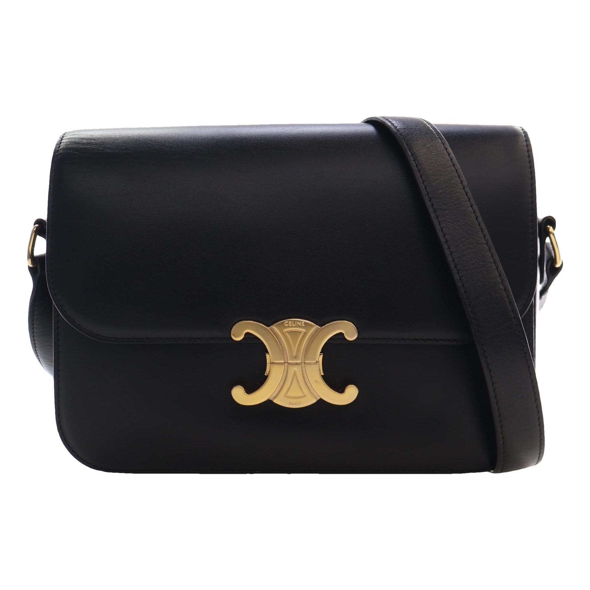 Triomphe leather crossbody bag