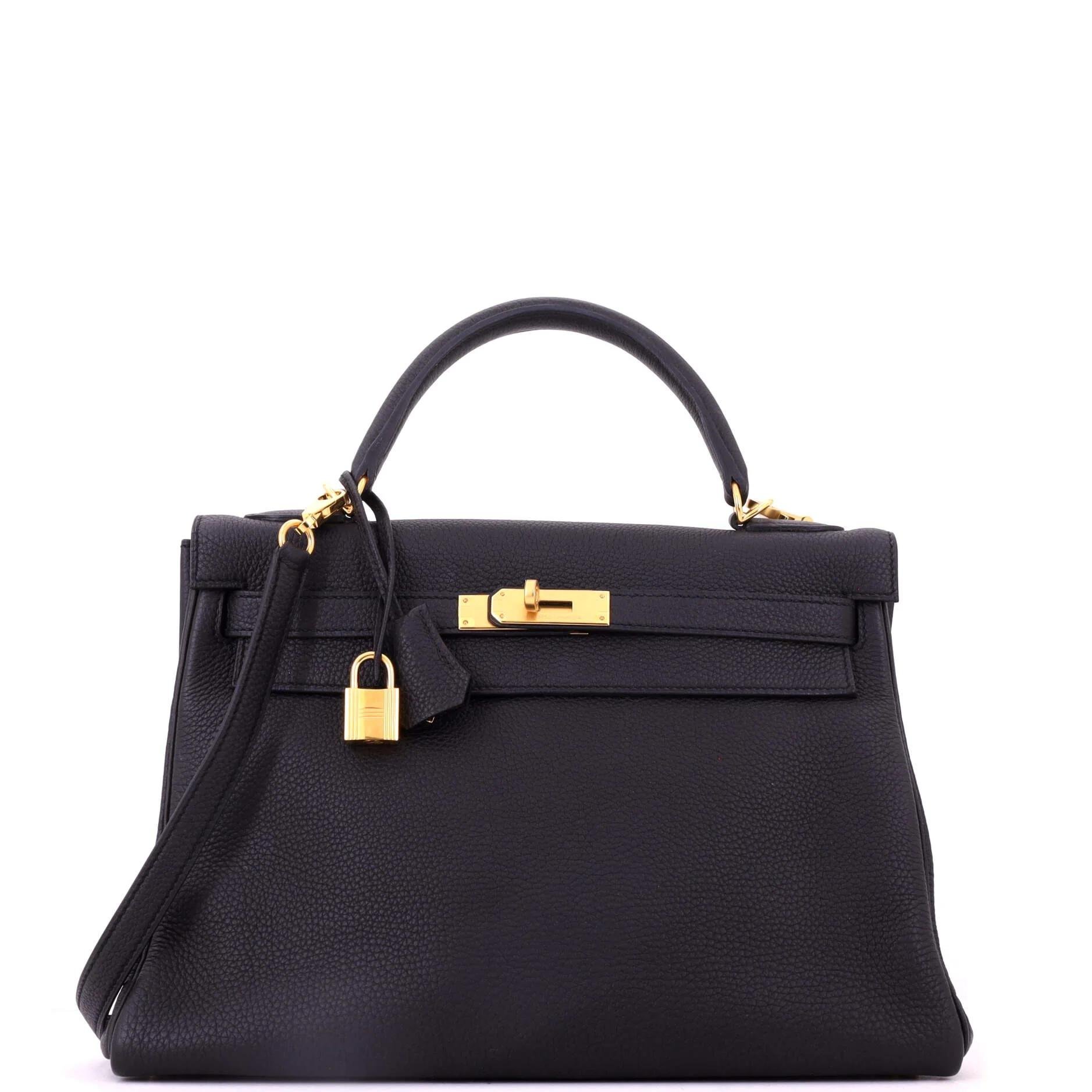 Kelly 32 leather handbag