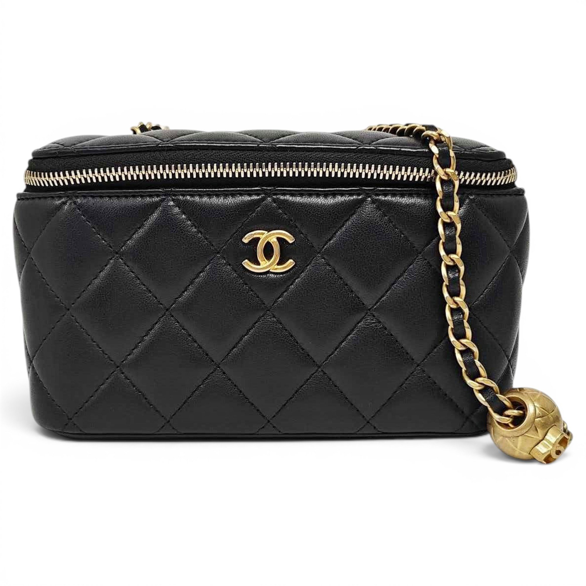Trendy CC Vanity leather handbag