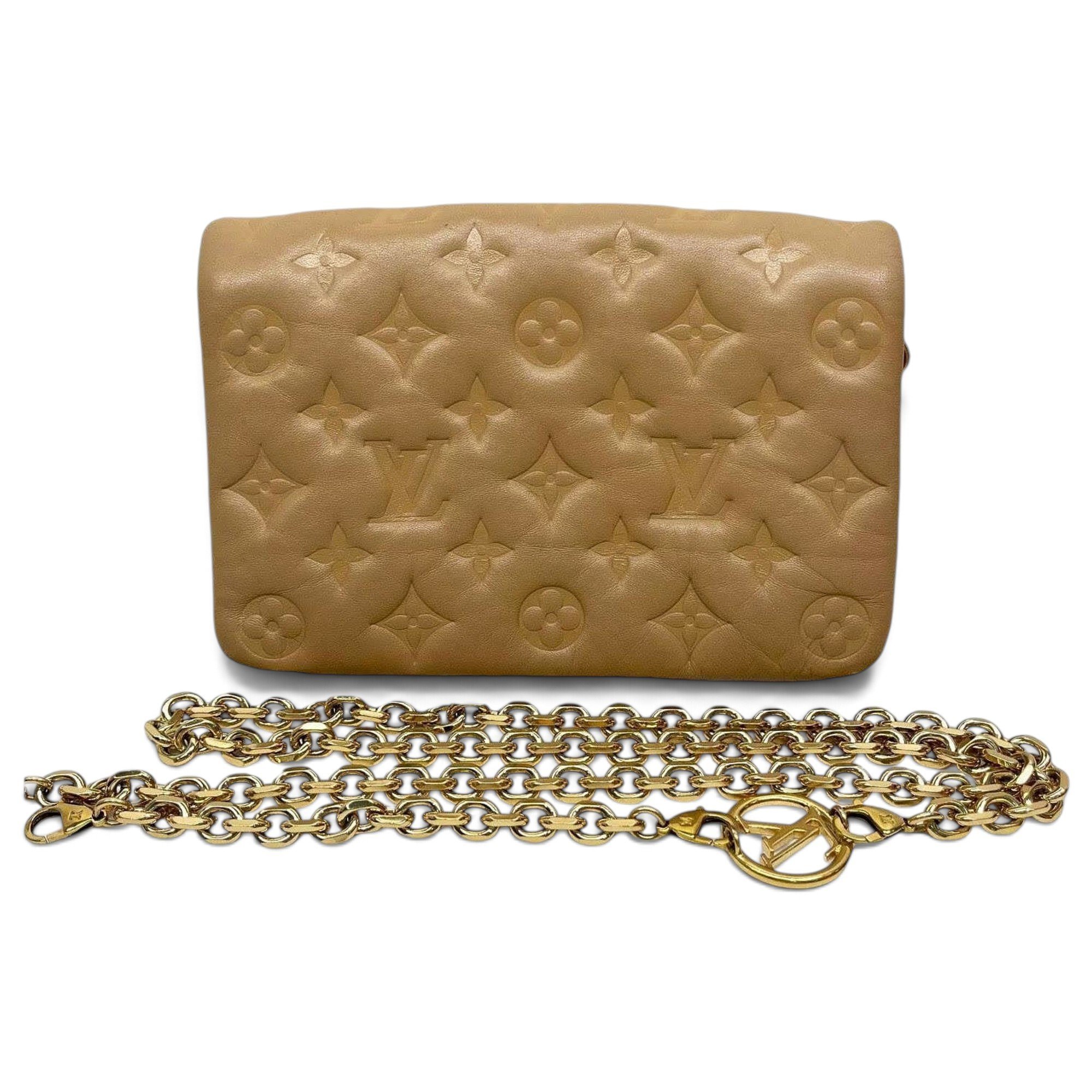 Coussin Flap leather handbag