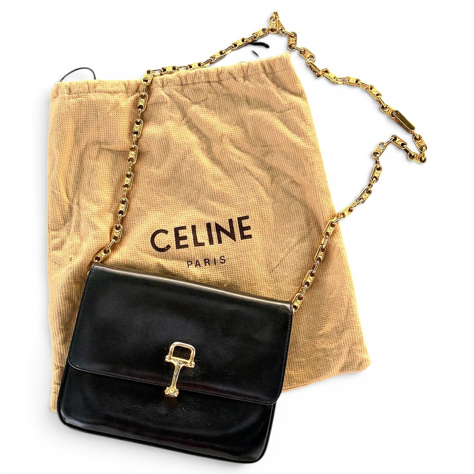 Triomphe leather handbag