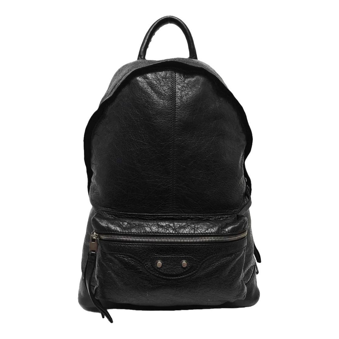 Leather backpack