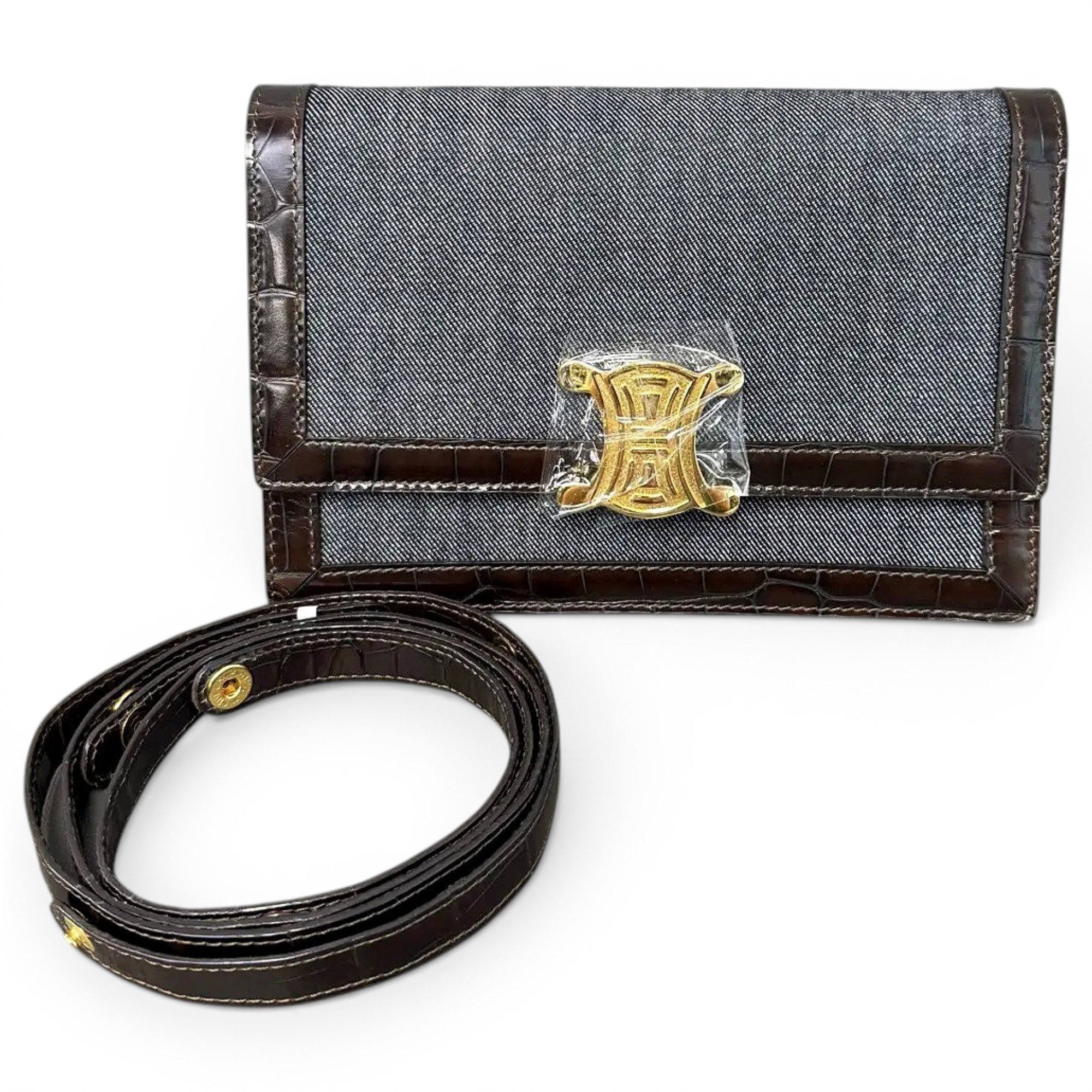 Triomphe leather handbag