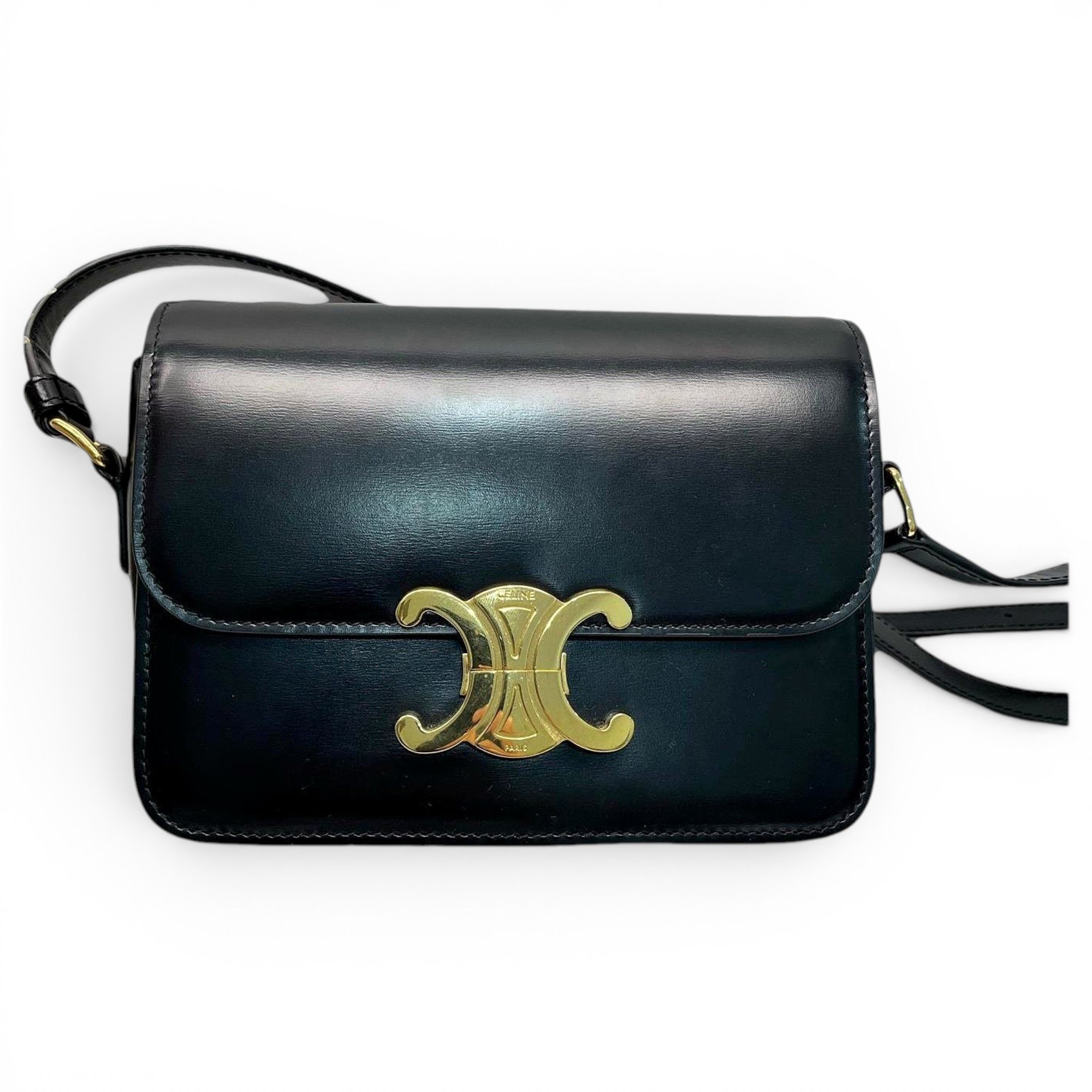 Triomphe leather handbag