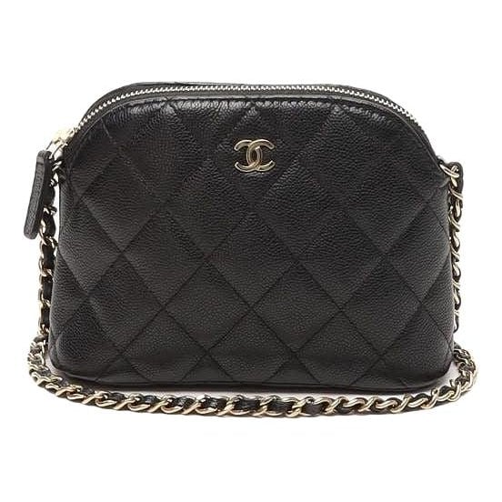 Trendy CC leather handbag