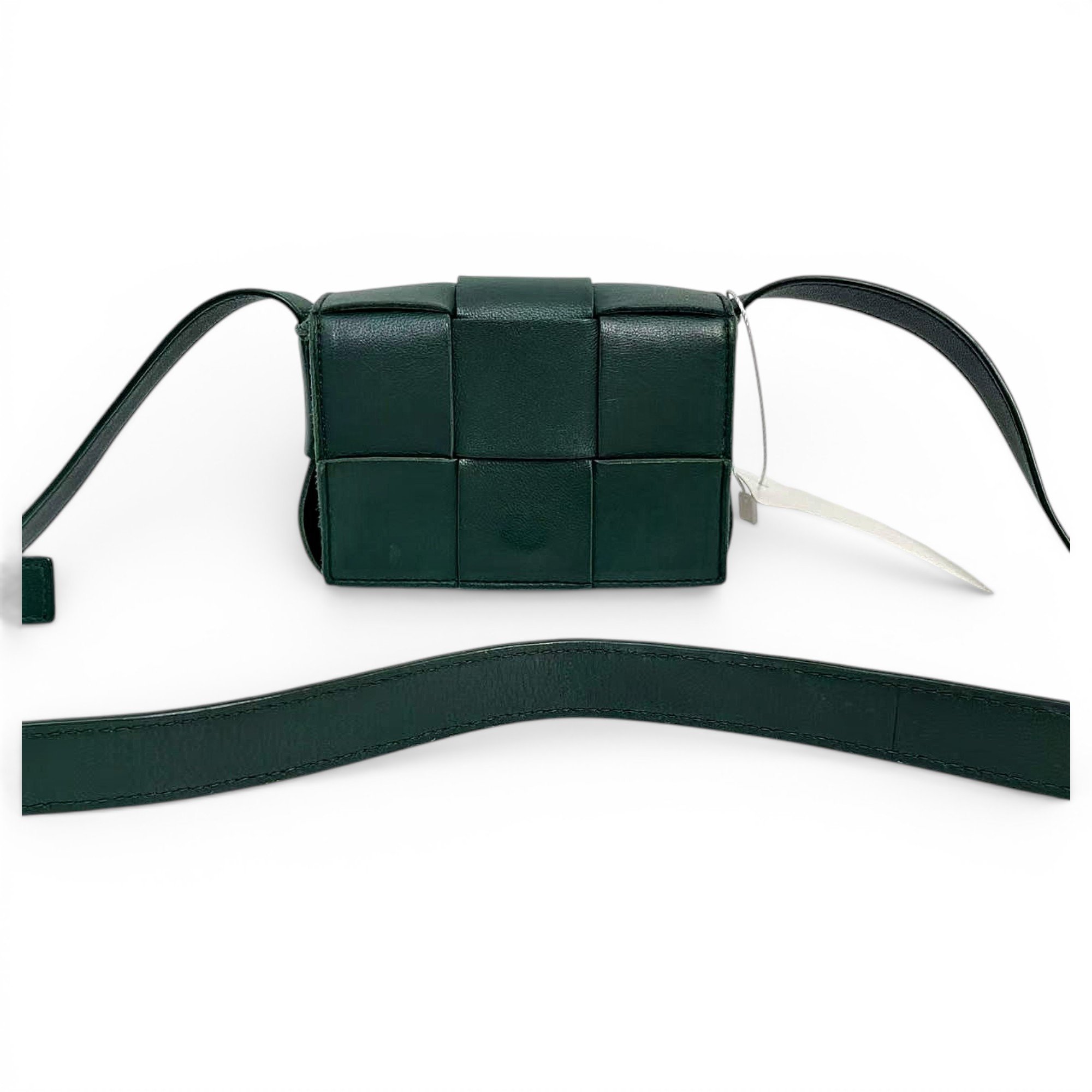 Cassette leather handbag