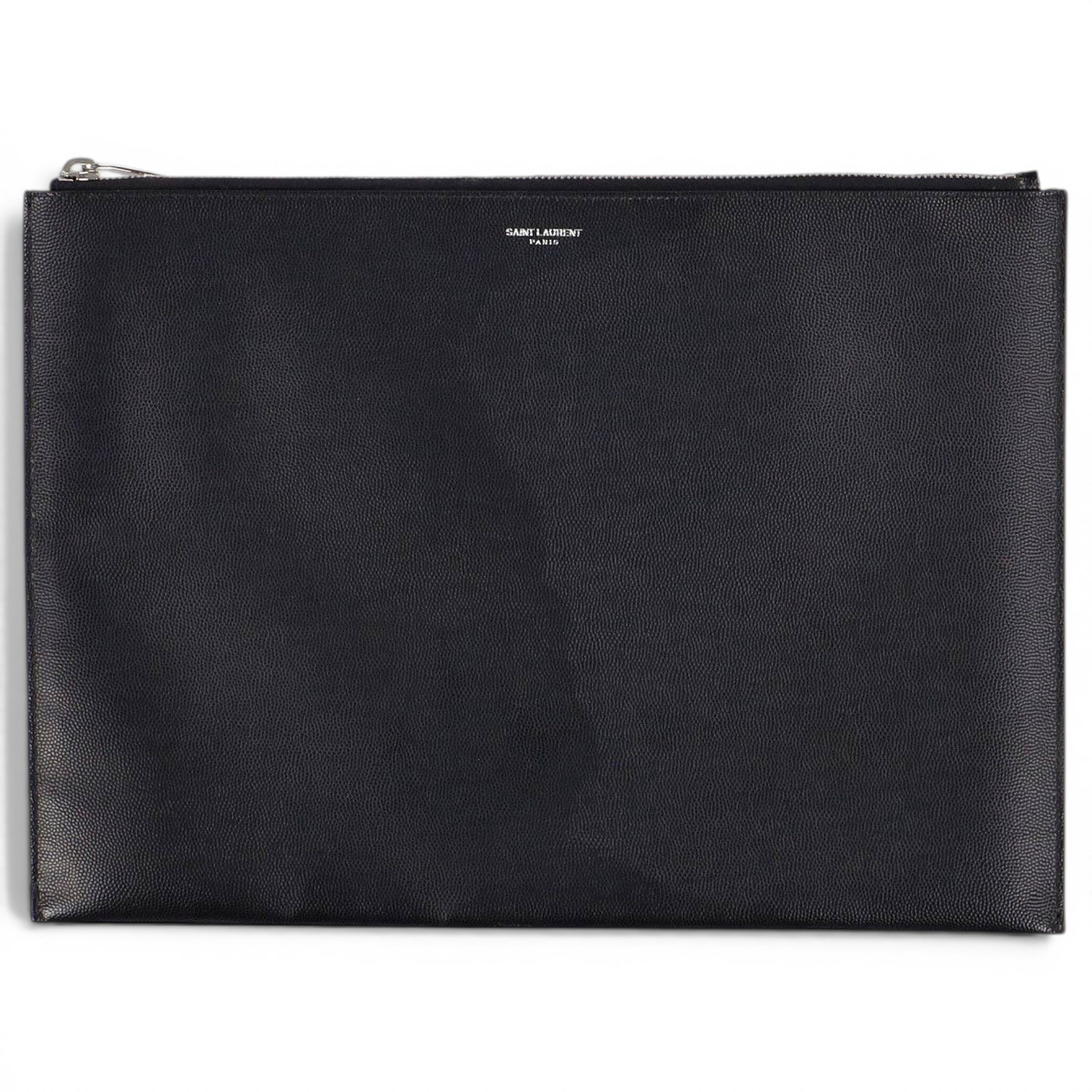 Leather clutch bag