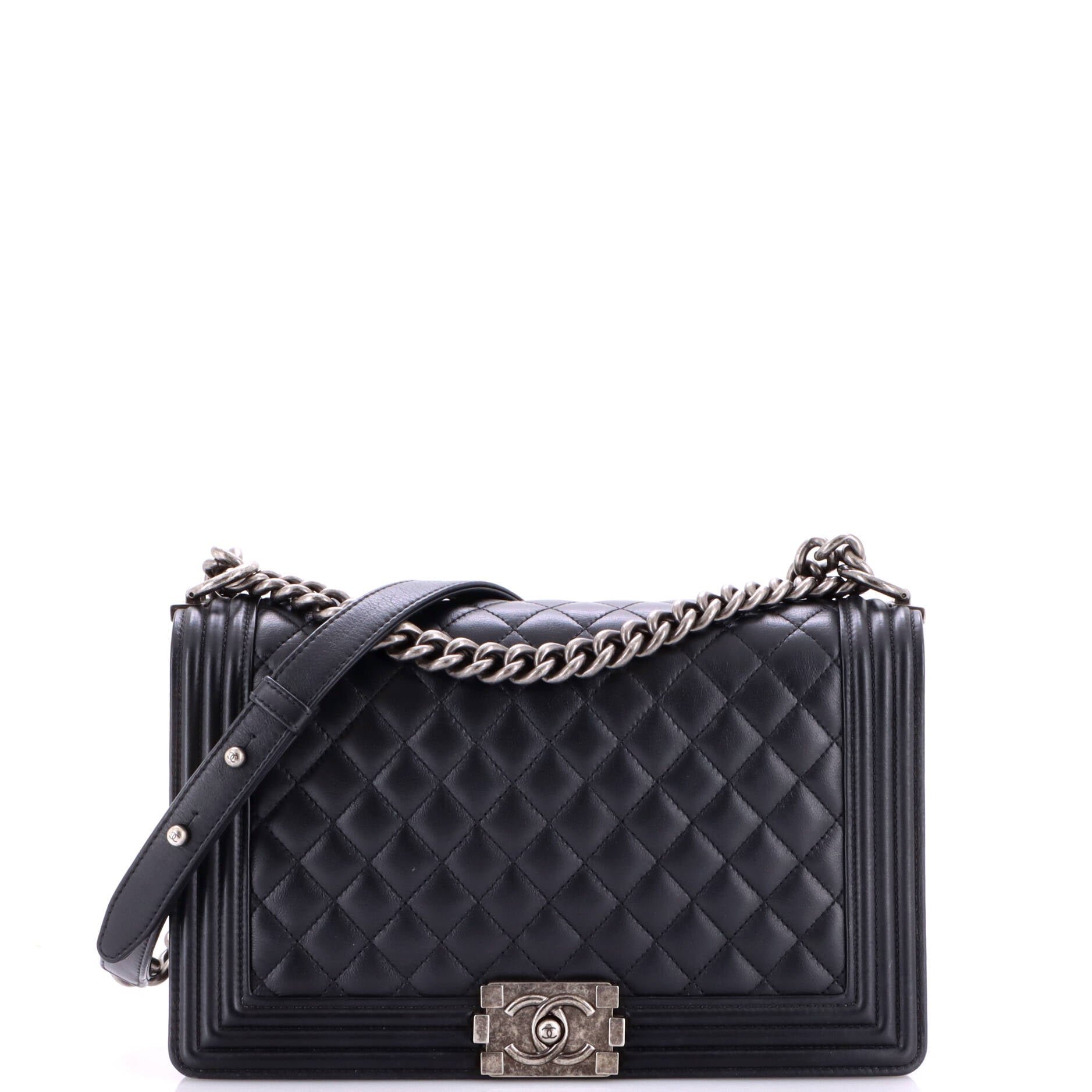 Boy Flap Bag Quilted Calfskin New Medium