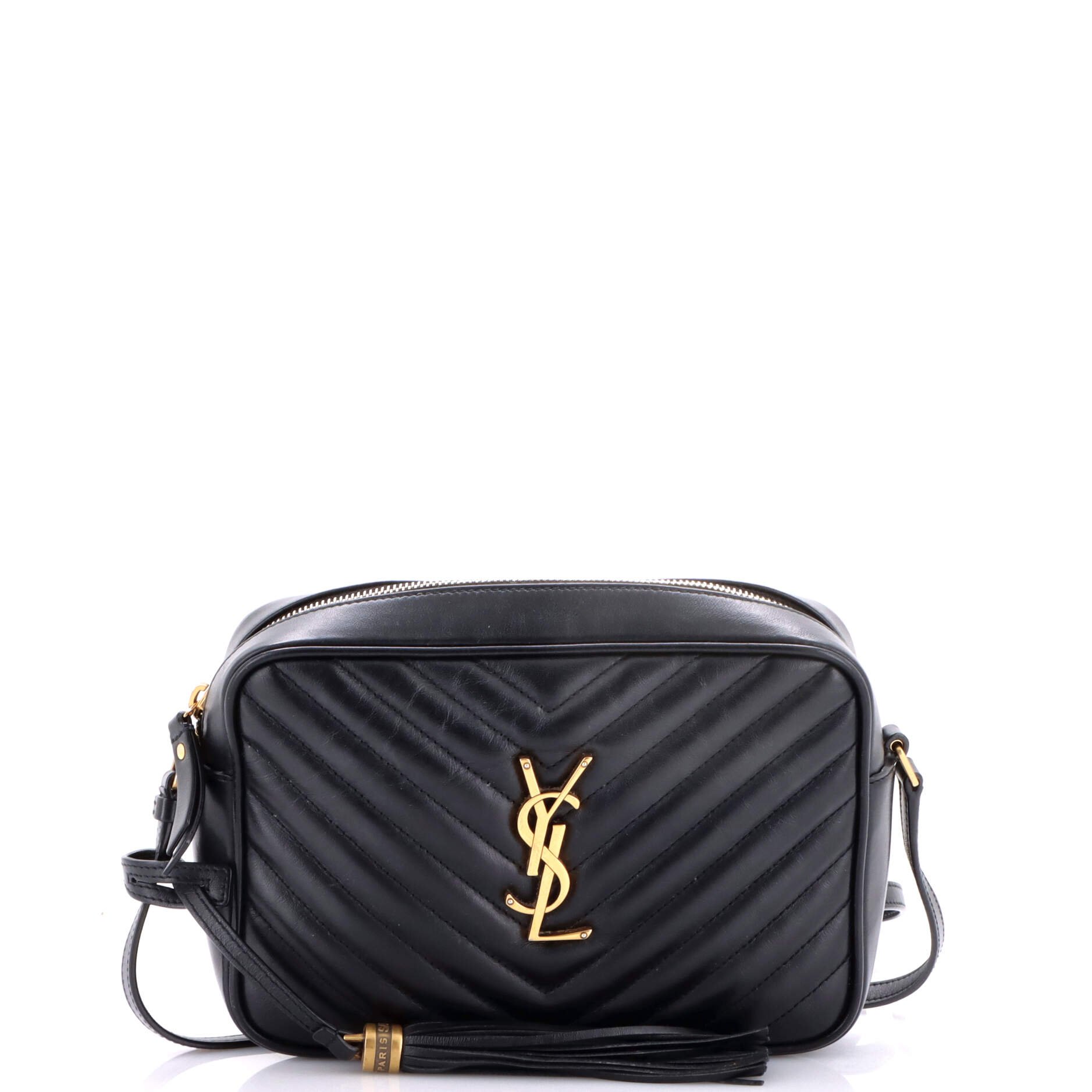Saint Laurent Lou Camera Bag Matelasse Chevron Leather Small