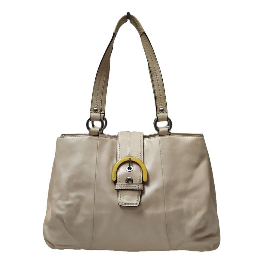 Leather tote