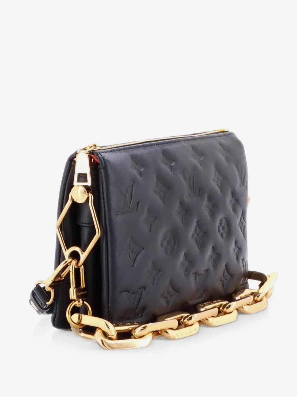 Coussin Bag Monogram Embossed Lambskin BB crossbody bag
