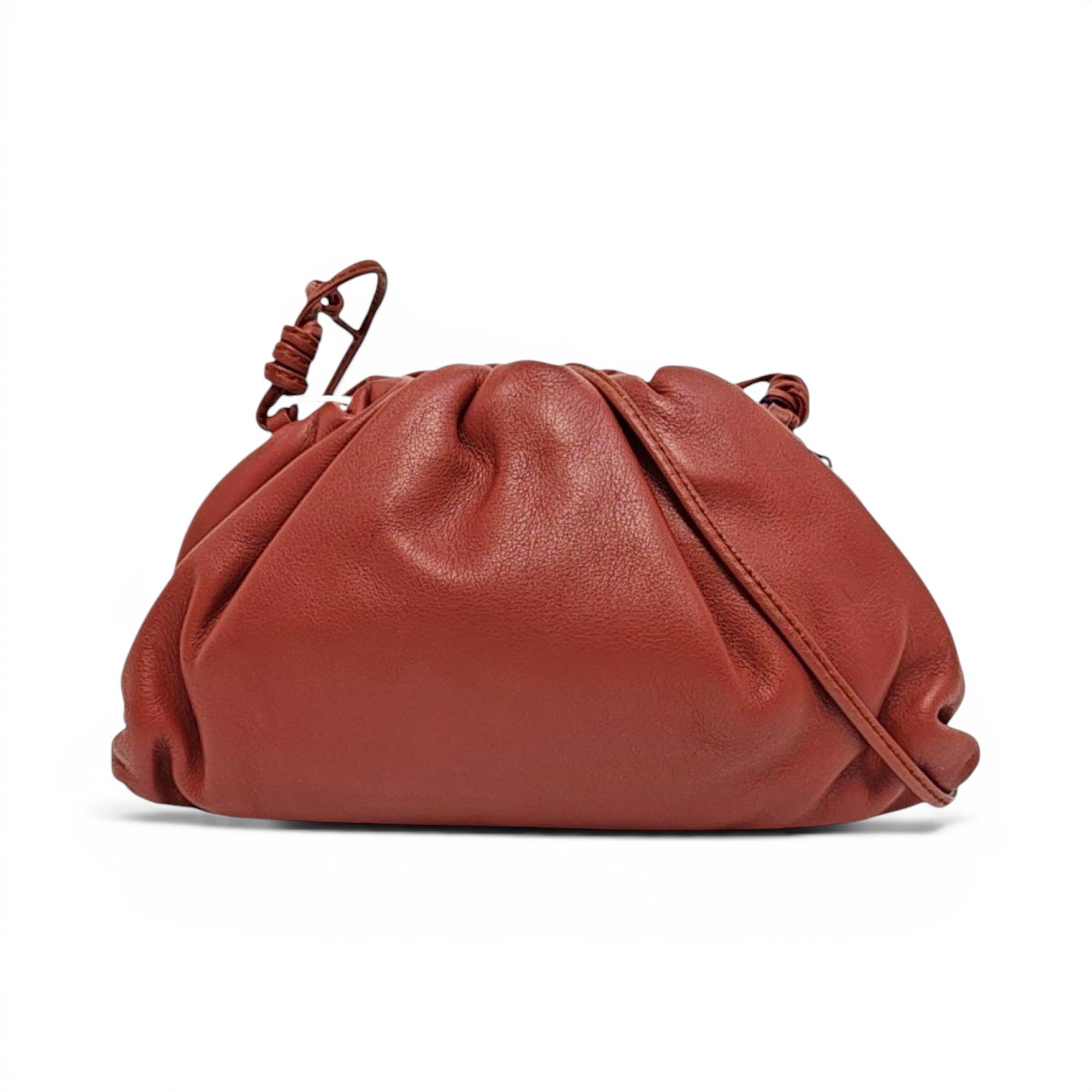 Pouch leather handbag