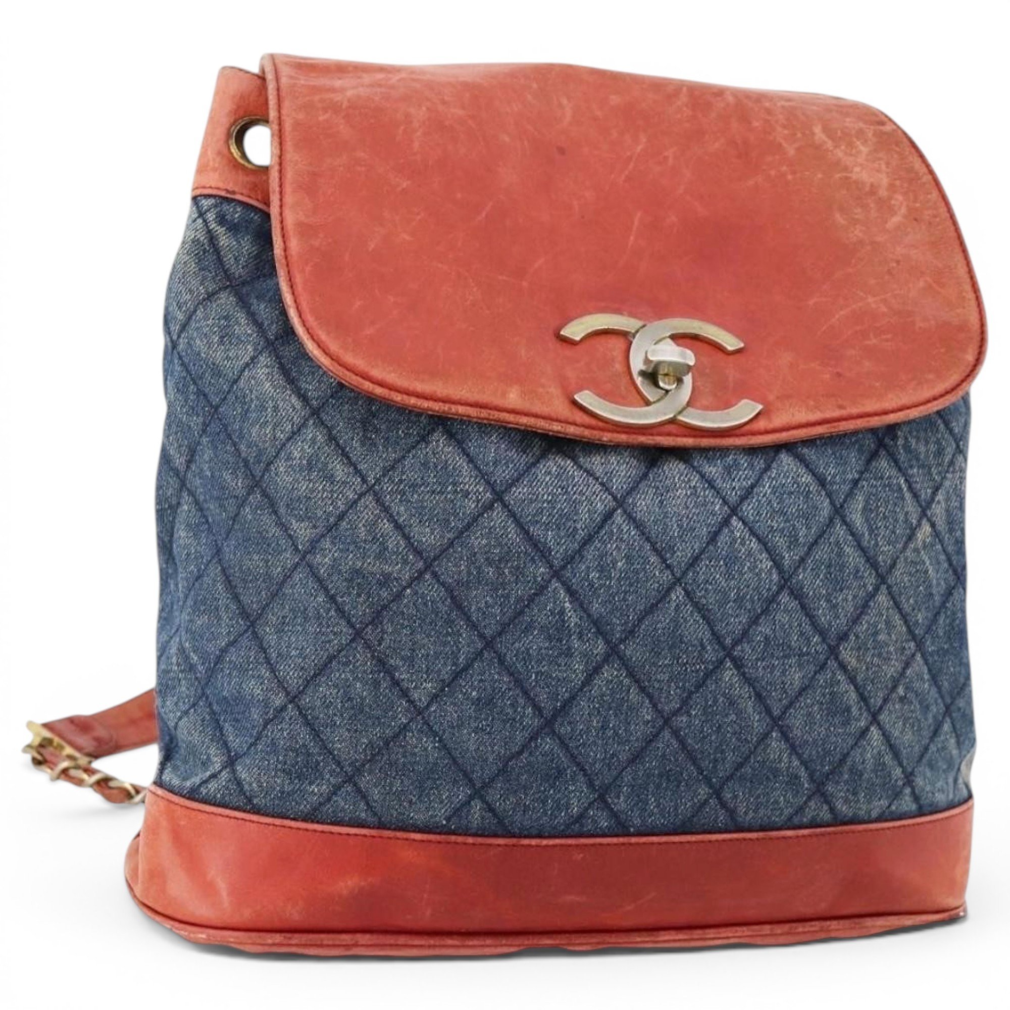 Leather backpack
