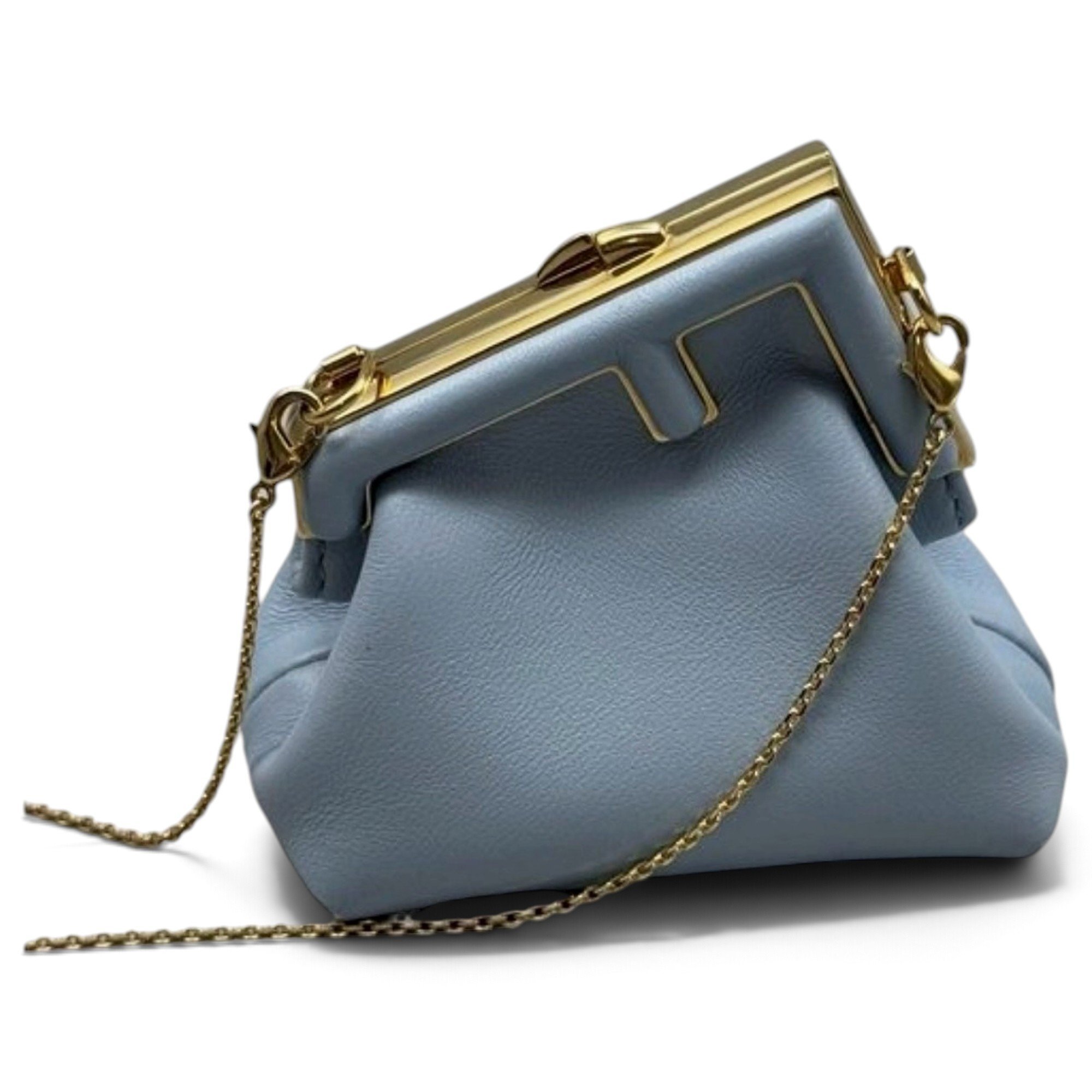 First leather mini bag