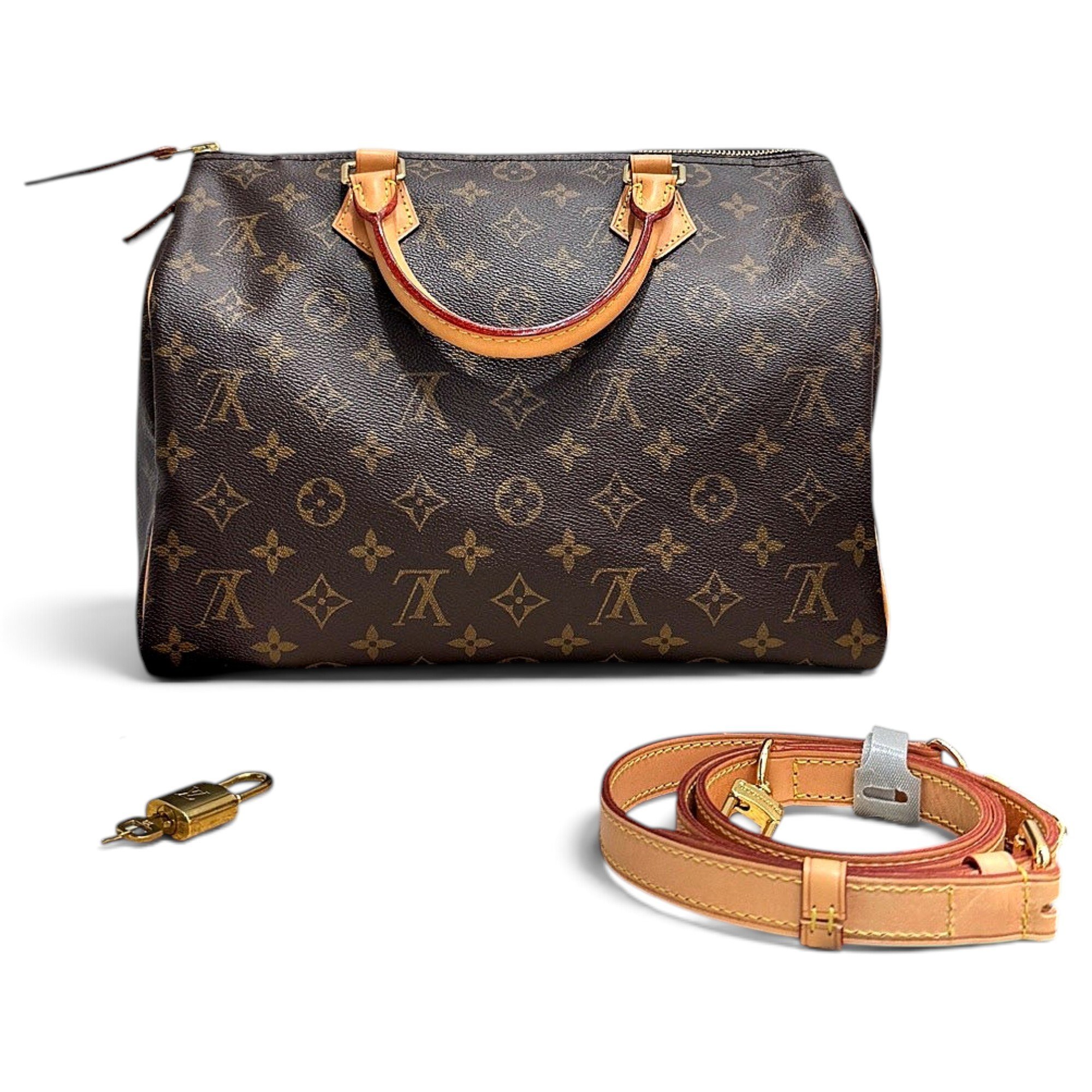 Speedy leather handbag