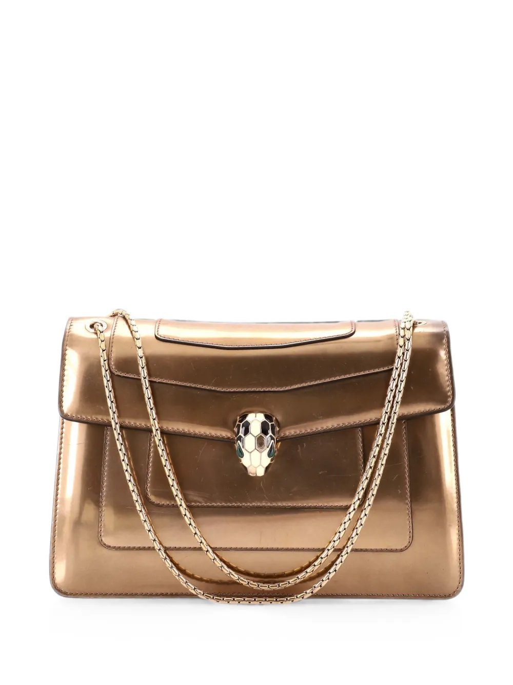 Serpenti Forever Patent Medium shoulder bag