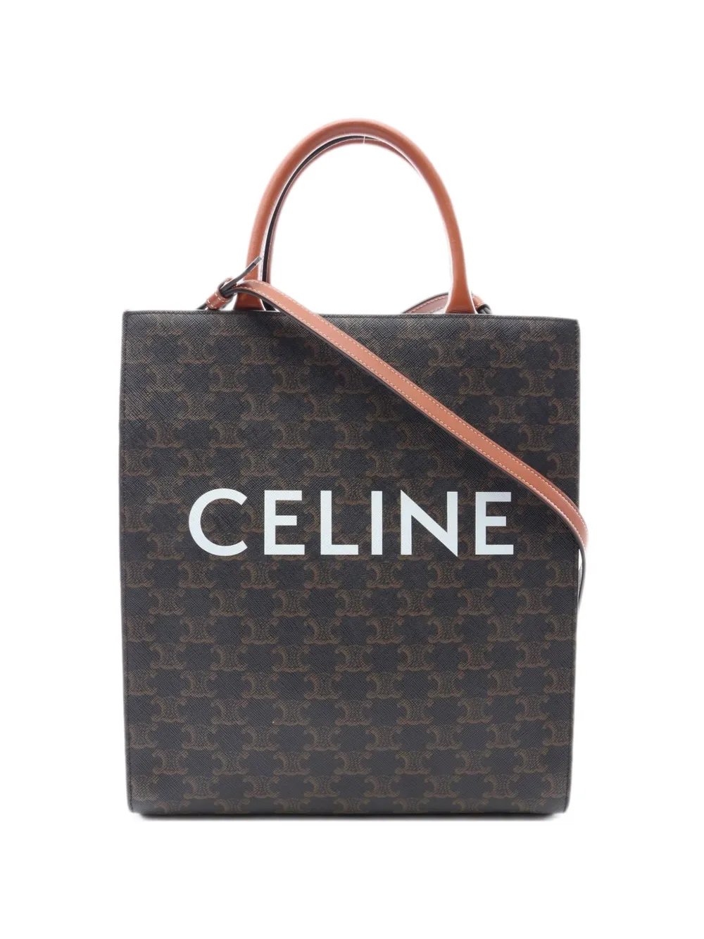 Triomphe logo-print tote bag