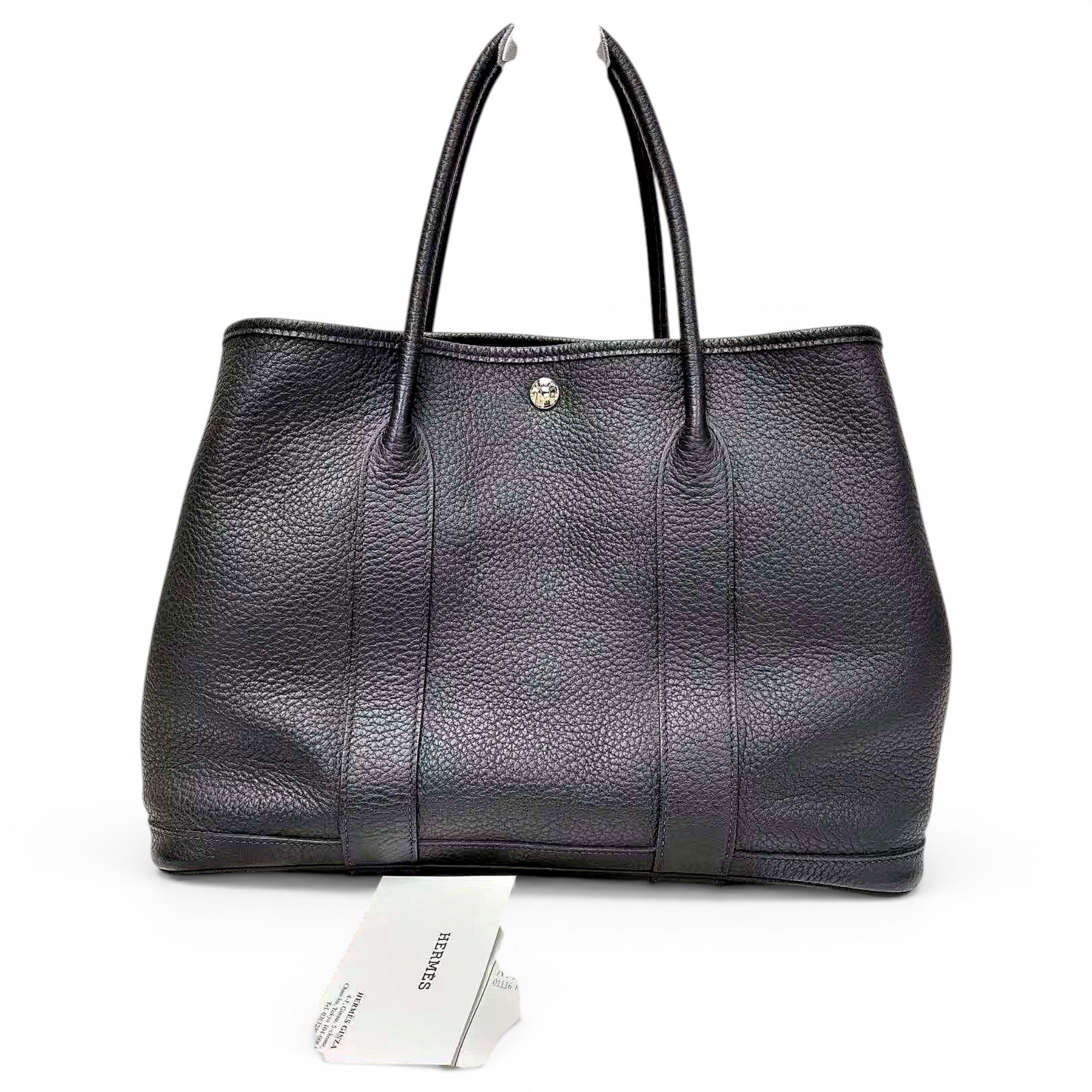Hermes Garden Party 36 Handbag Black 6360
