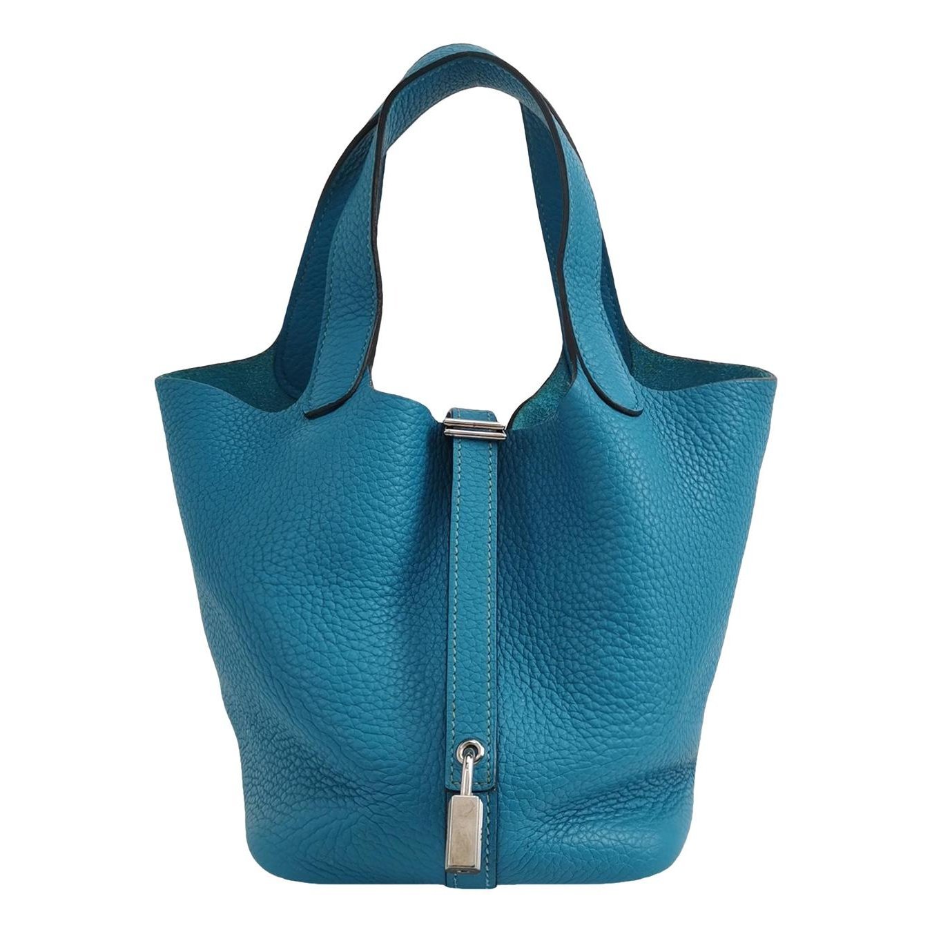 Picotin leather tote