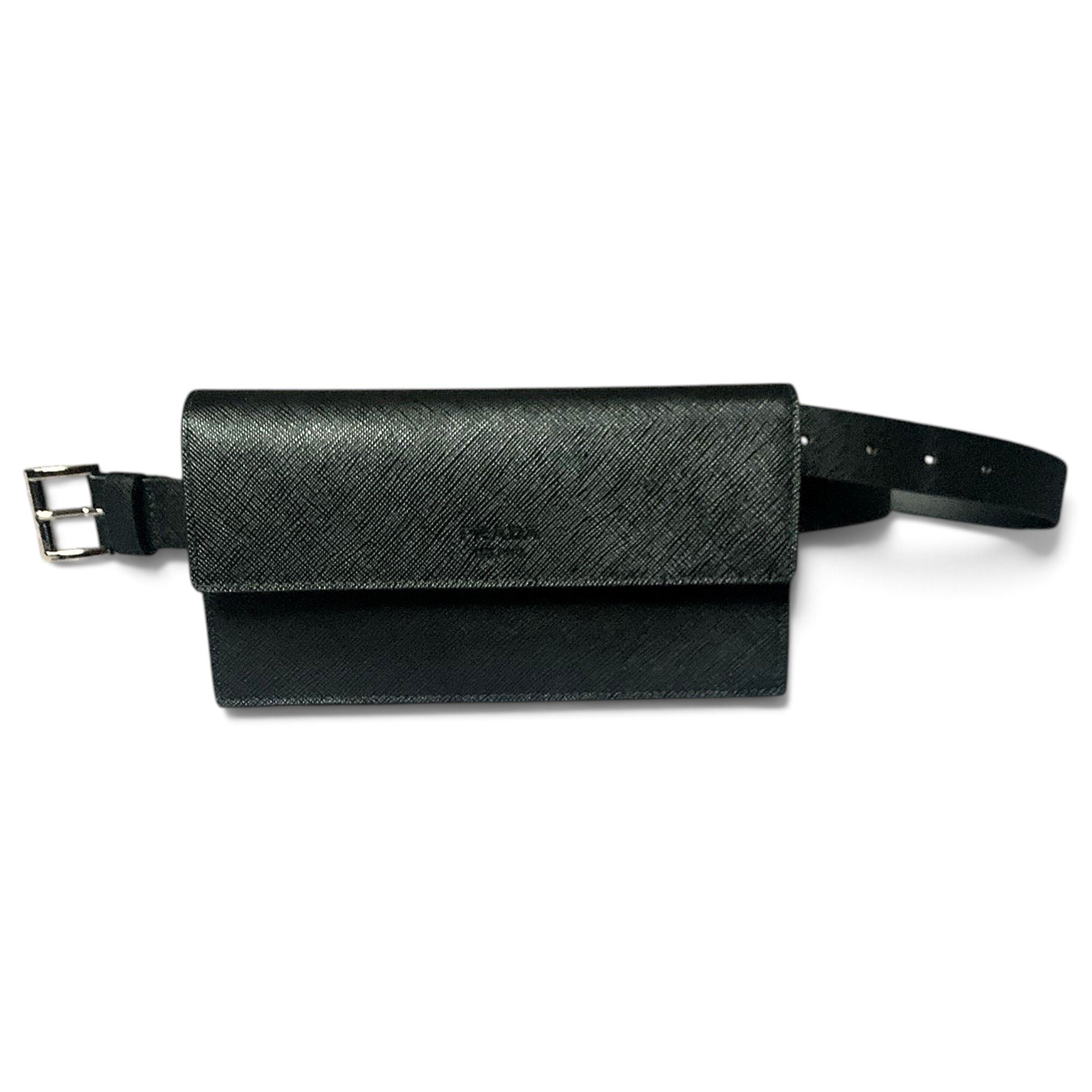 Leather clutch bag