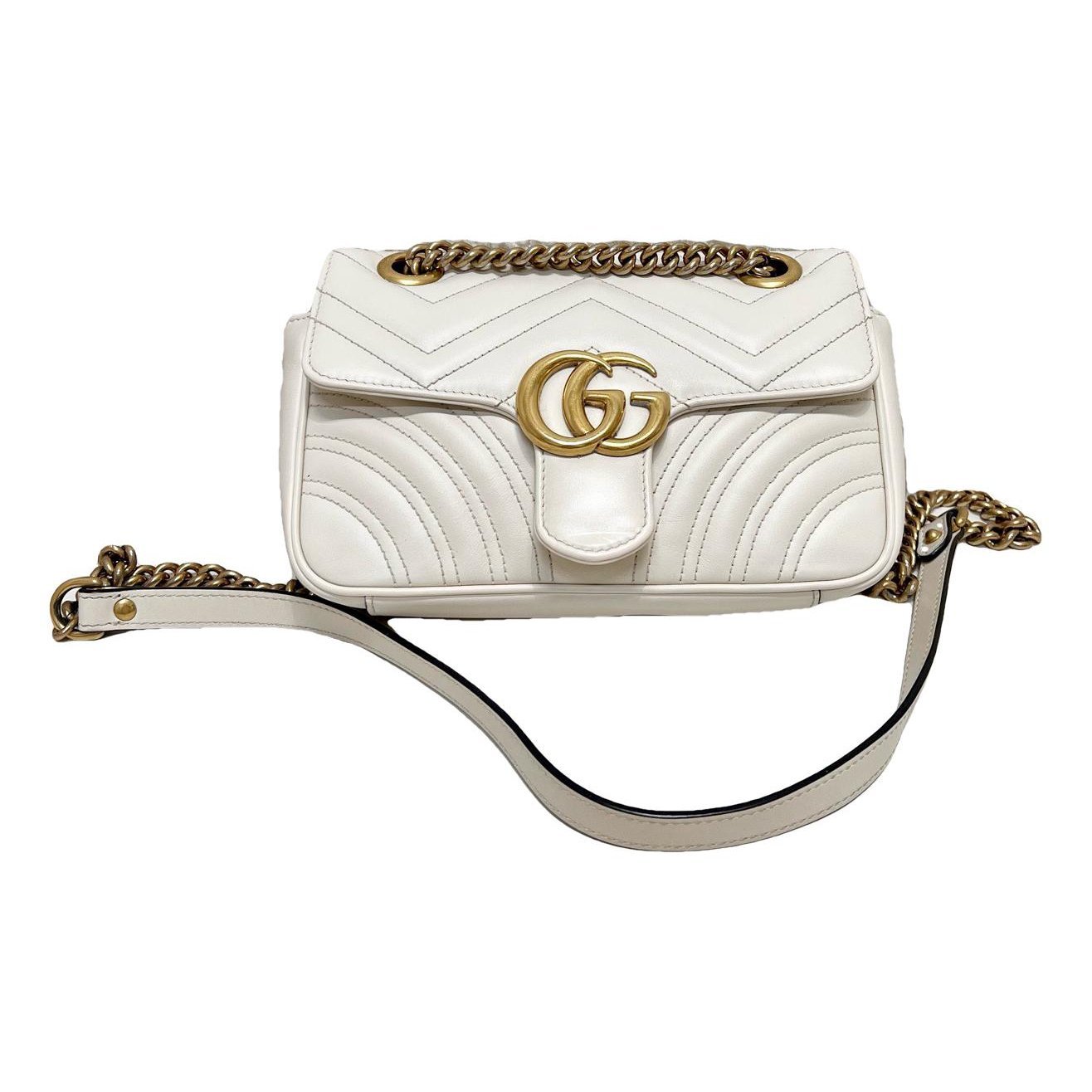GG Marmont Flap leather crossbody bag