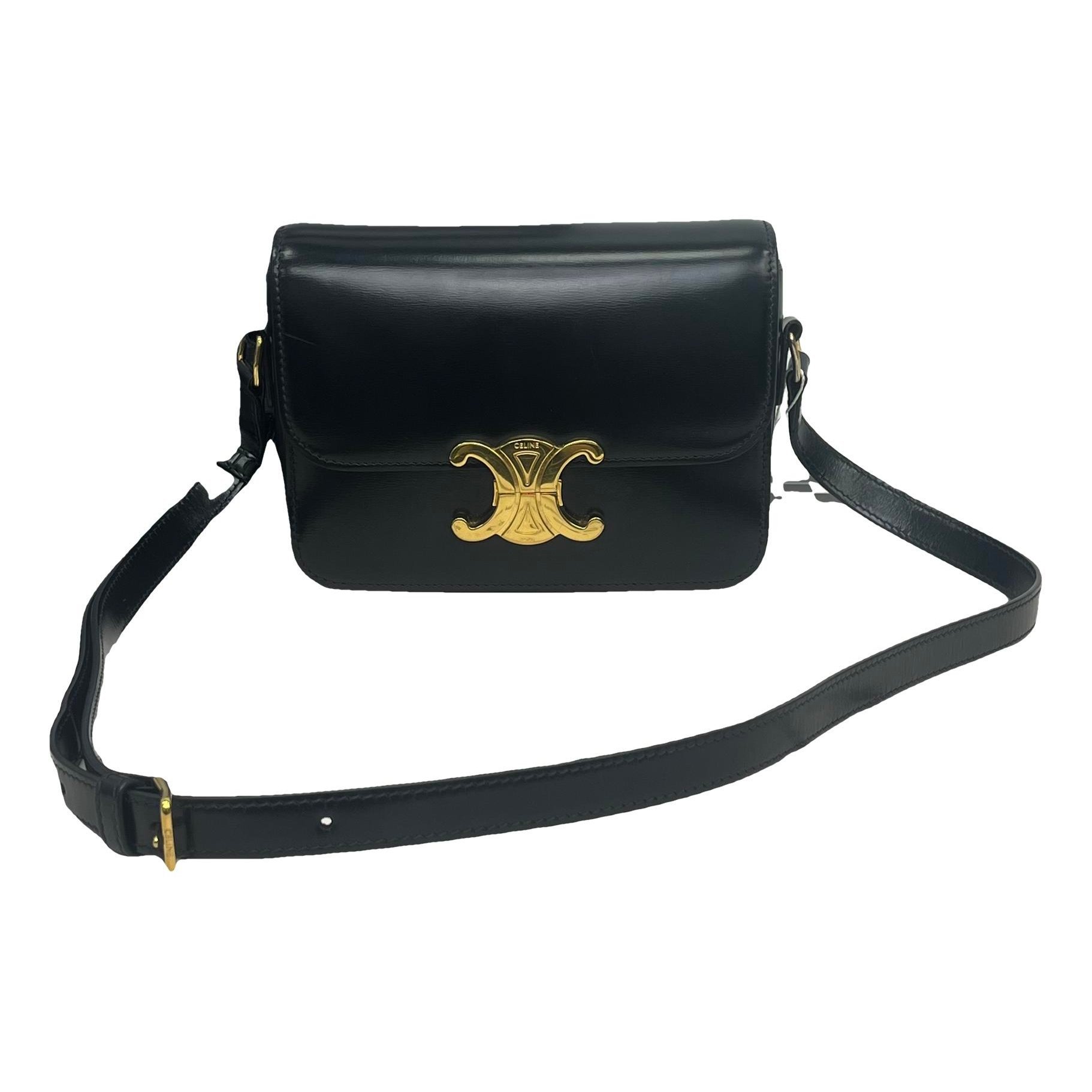 Triomphe leather handbag