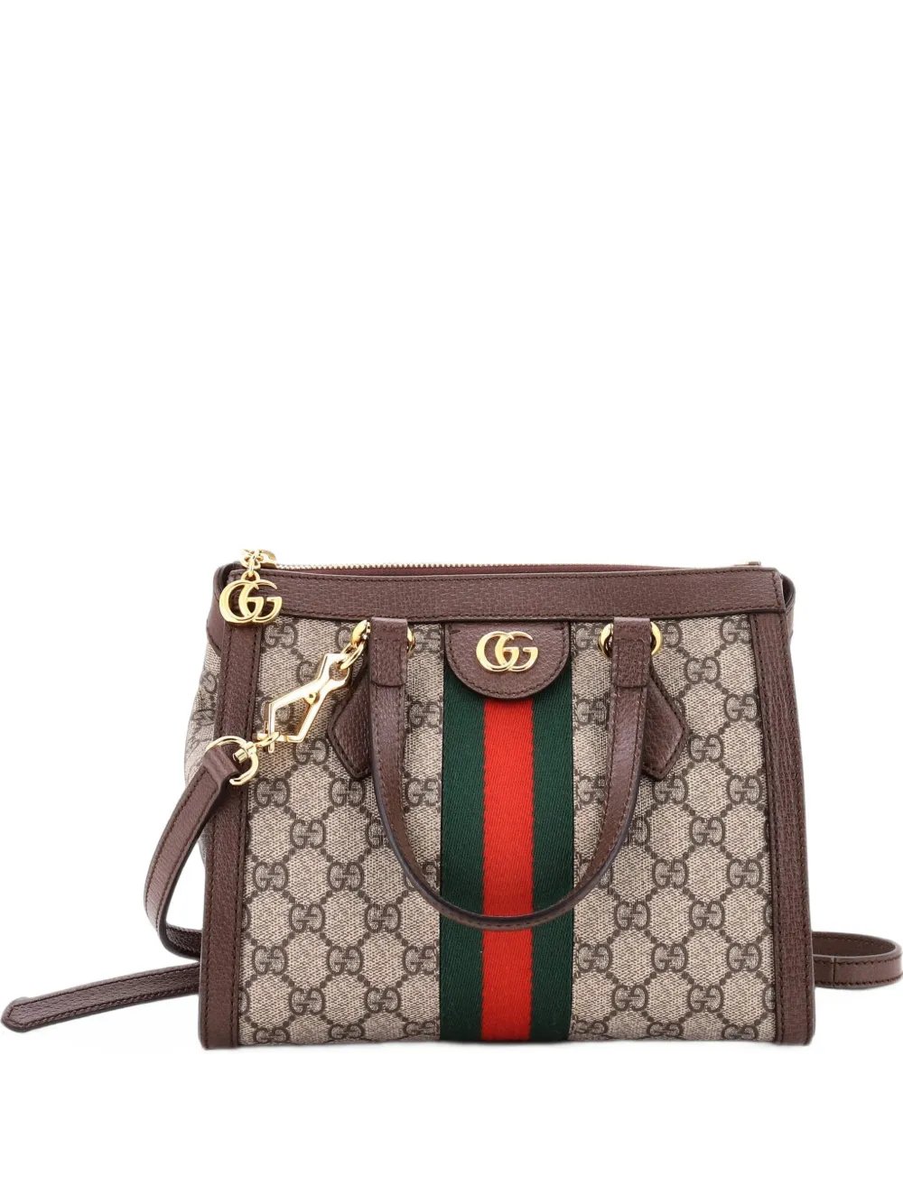 Ophidia Top Handle GG Coated Canvas Small tote bag