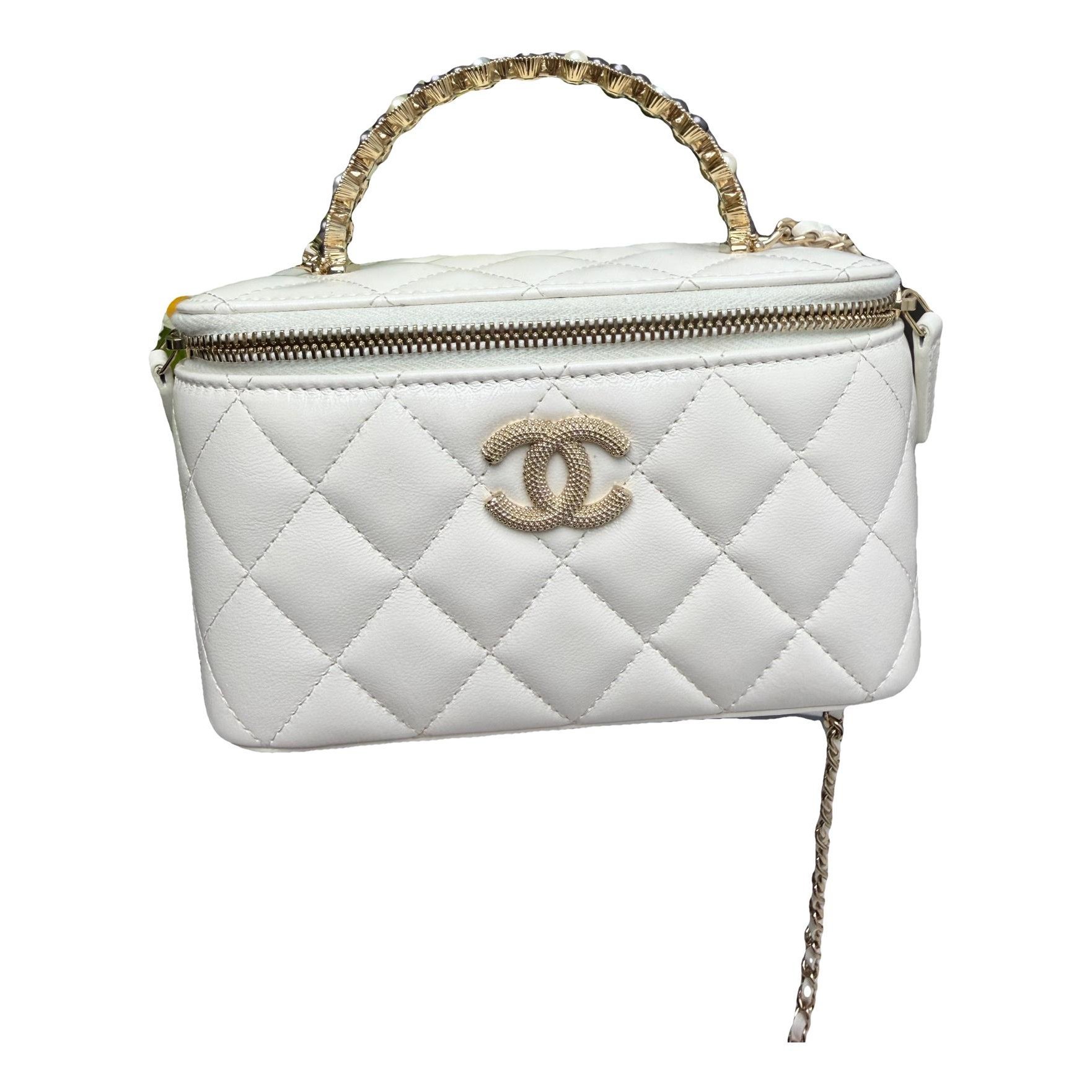 Trendy CC Vanity leather crossbody bag