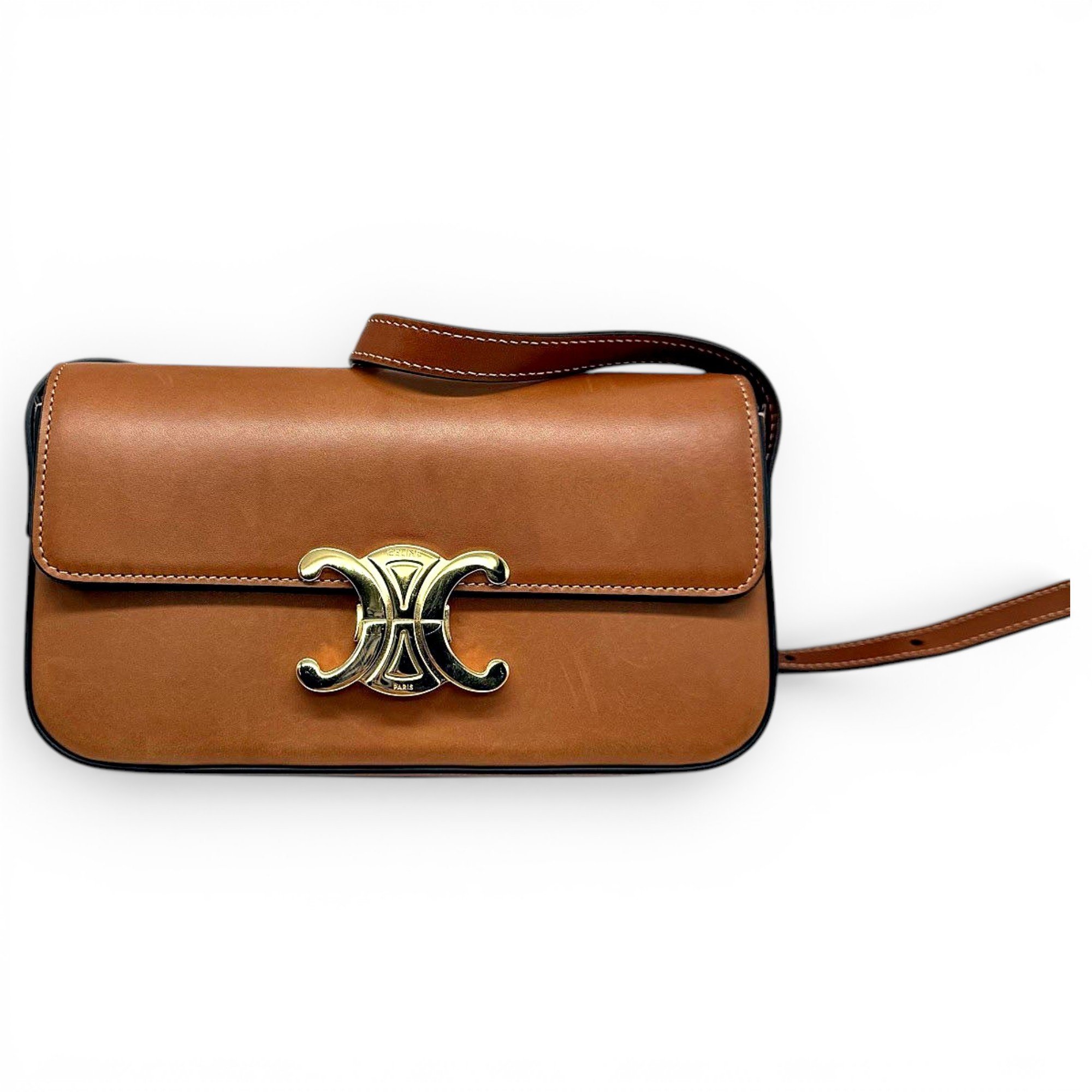 Triomphe Long leather handbag