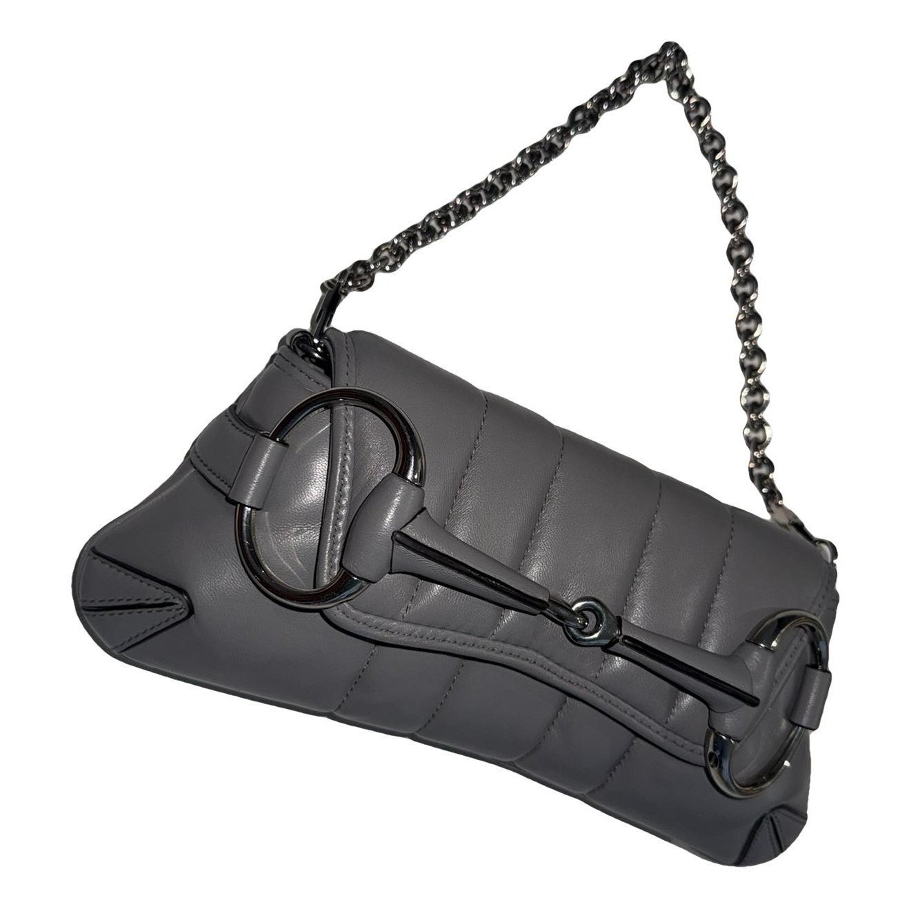 Horsebit Chain leather handbag