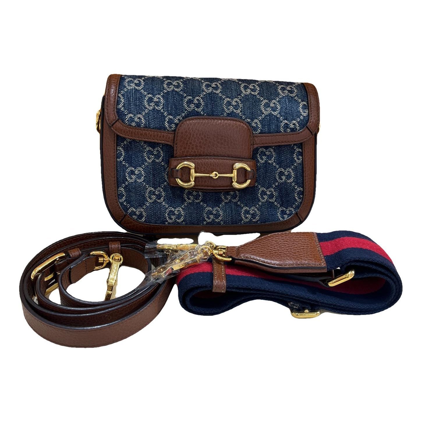 Horsebit 1955 Flap cloth handbag