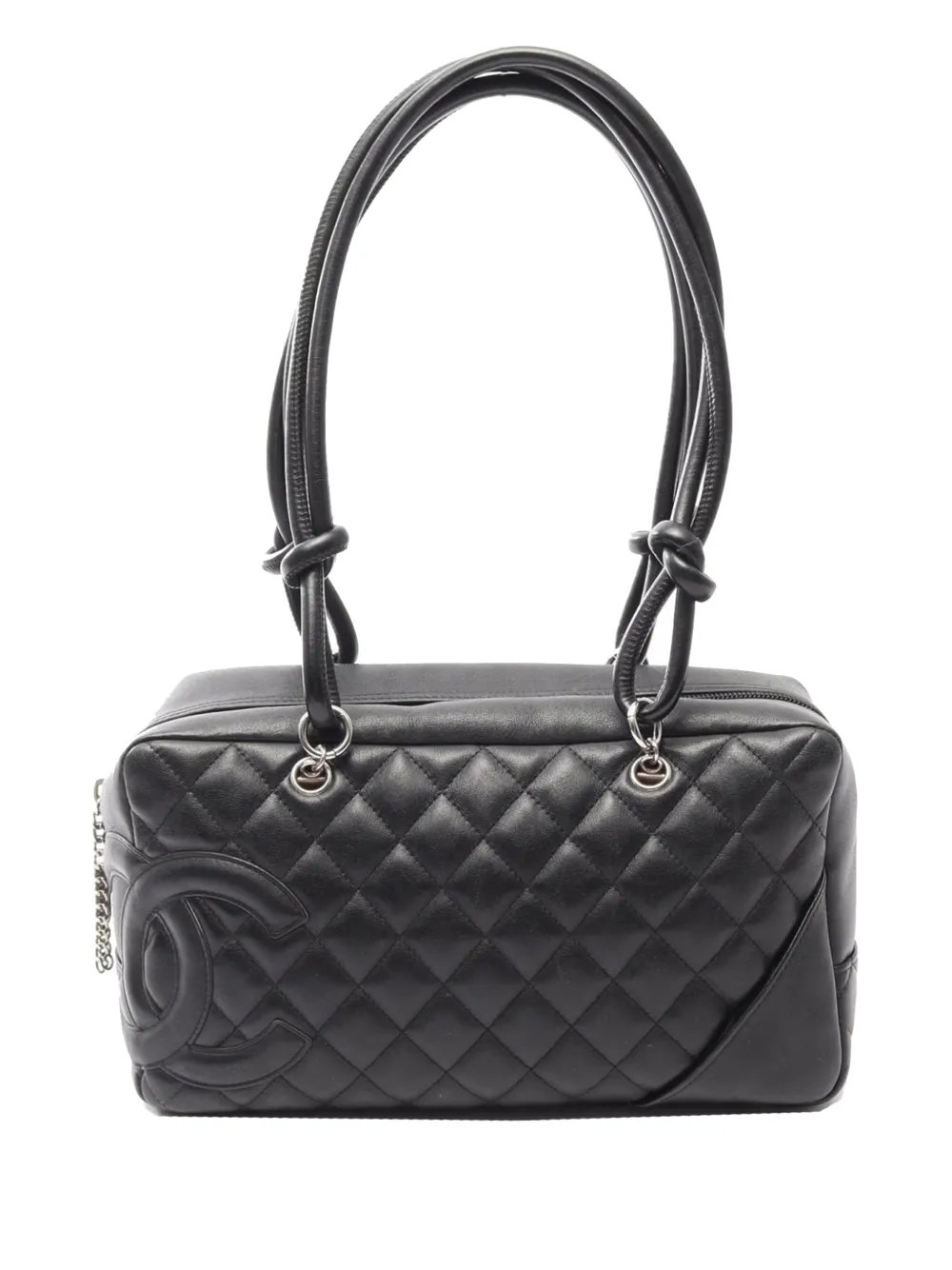 2003-2004 Large Quilted Lambskin Cambon Ligne shoulder bag
