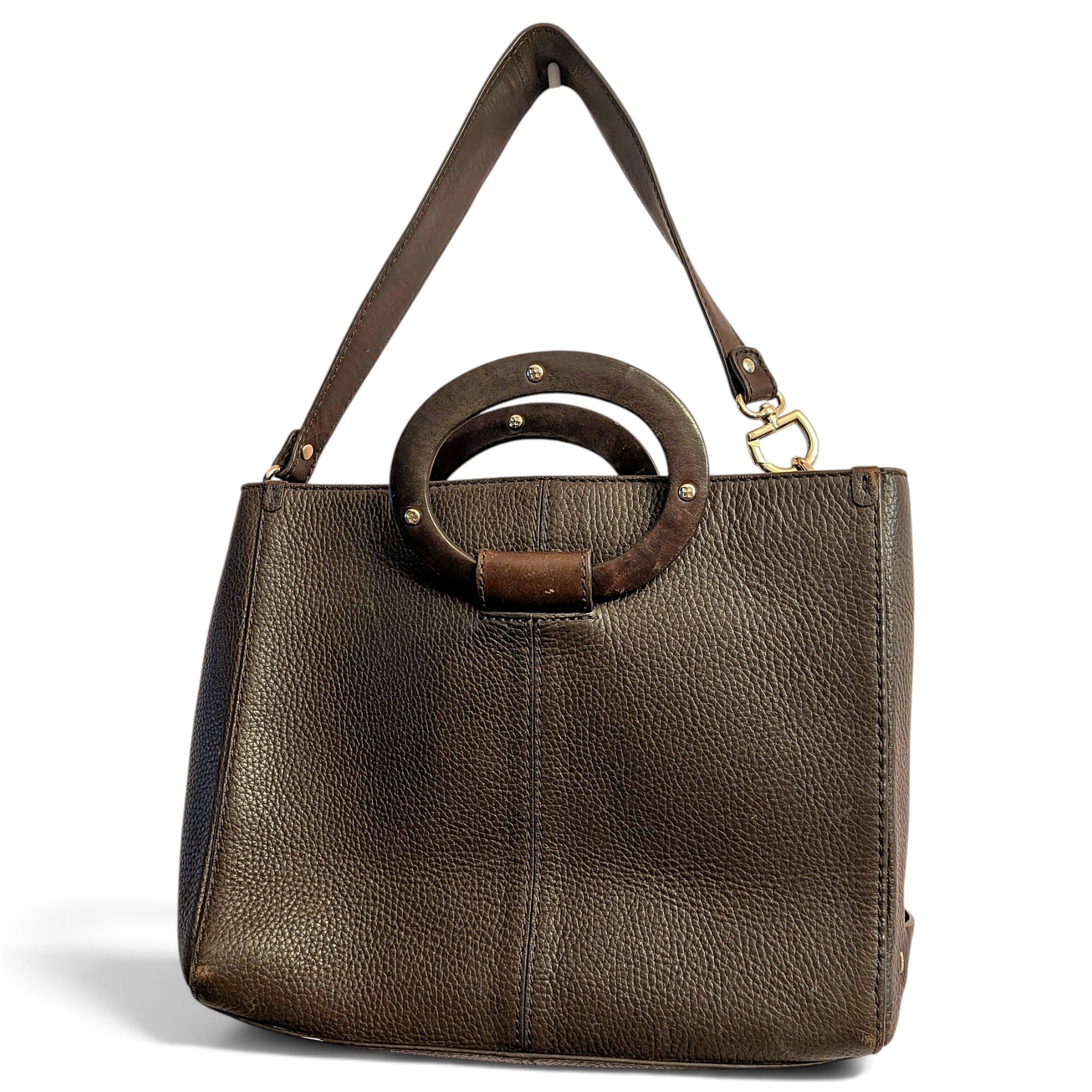 Leather tote