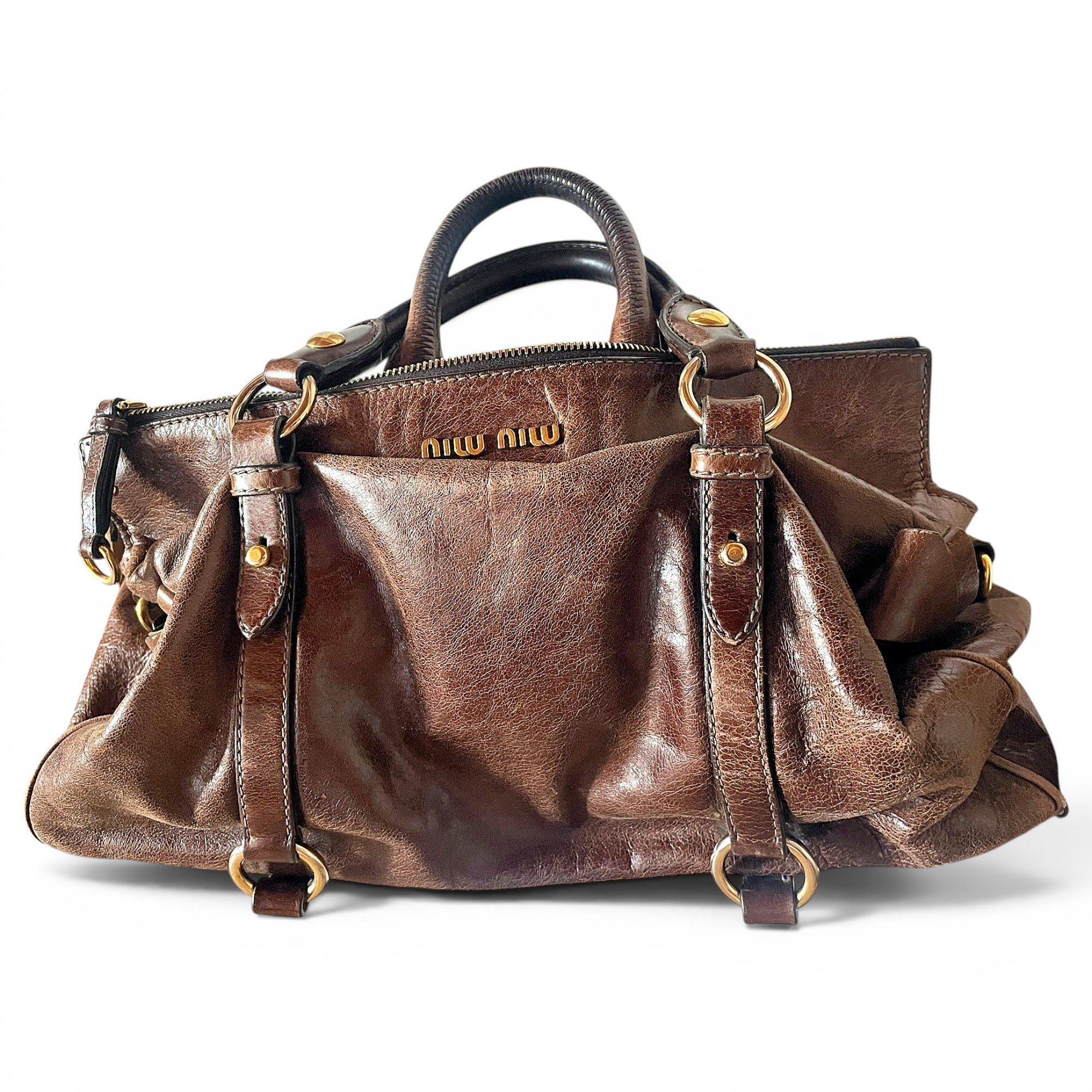 Leather handbag