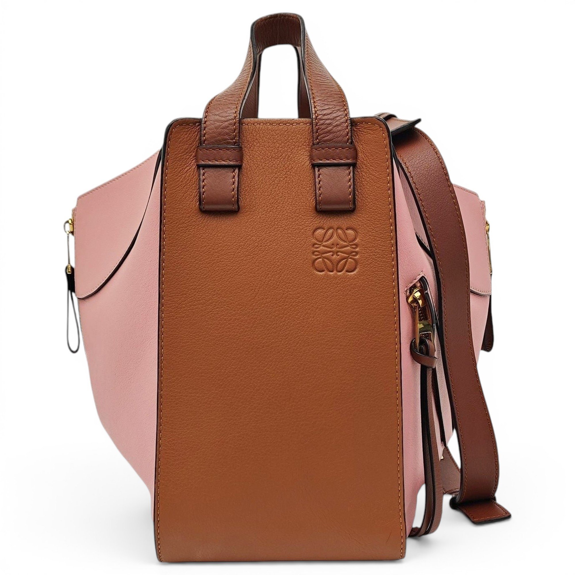 Hammock leather handbag