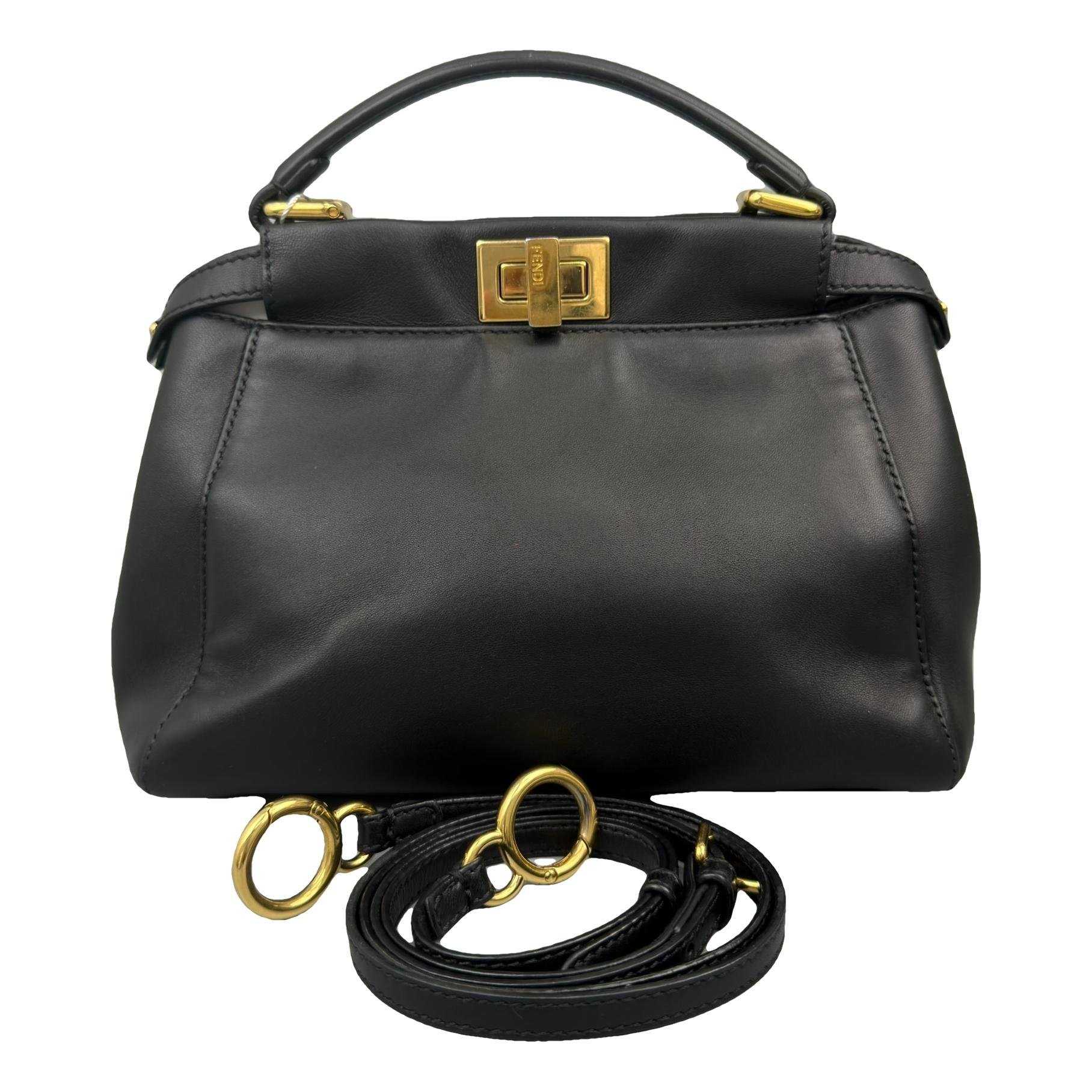 Peekaboo leather handbag