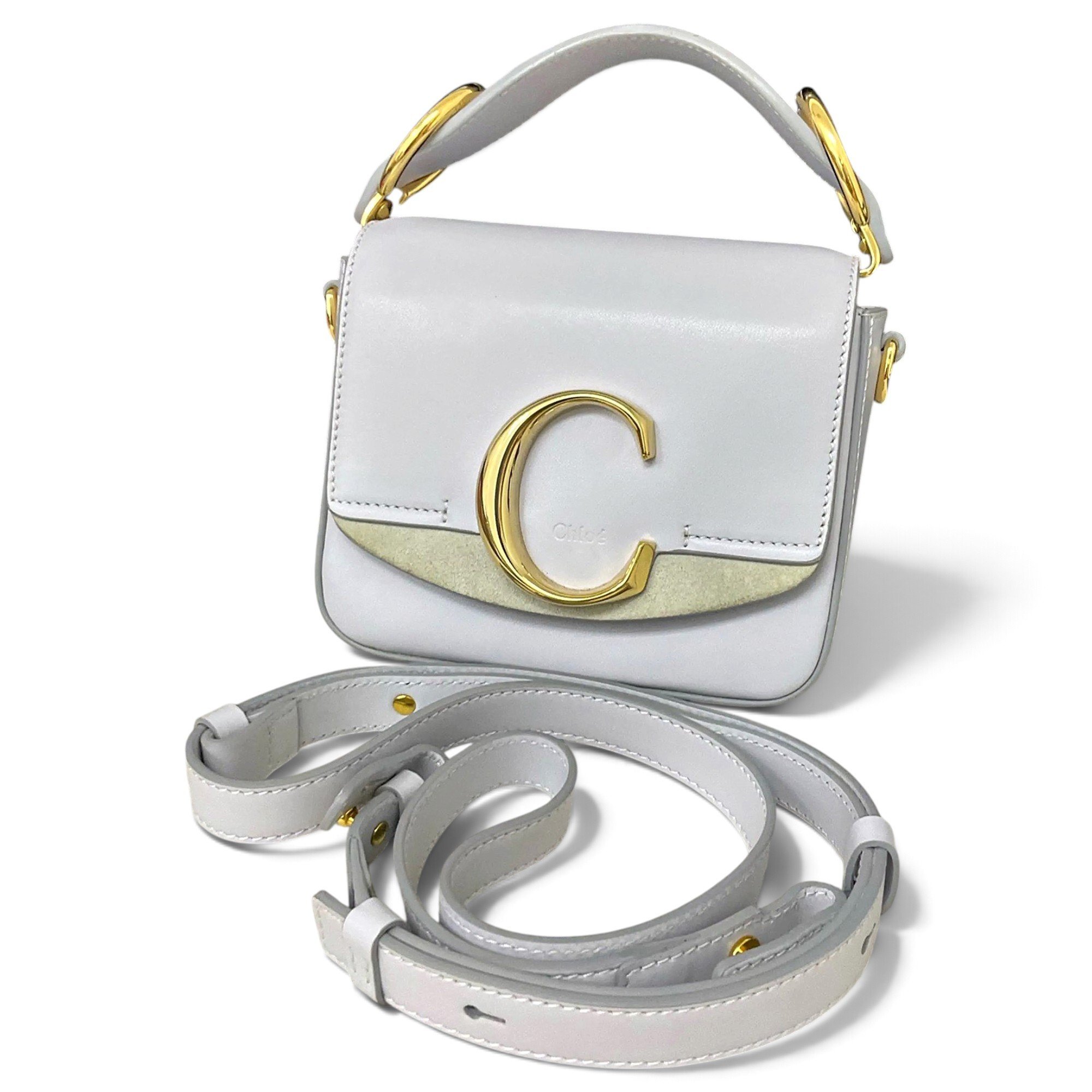C leather crossbody bag