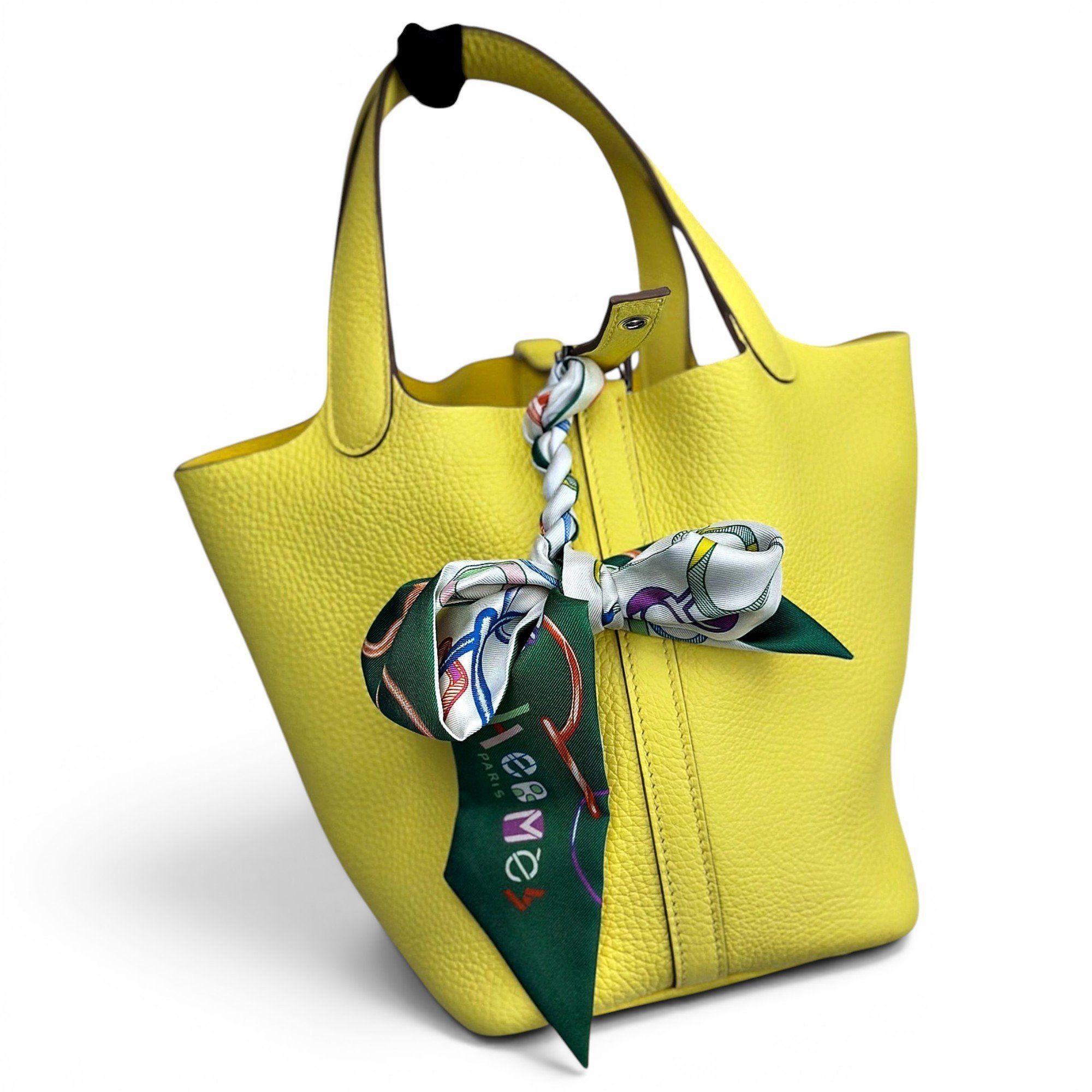 Picotin leather handbag