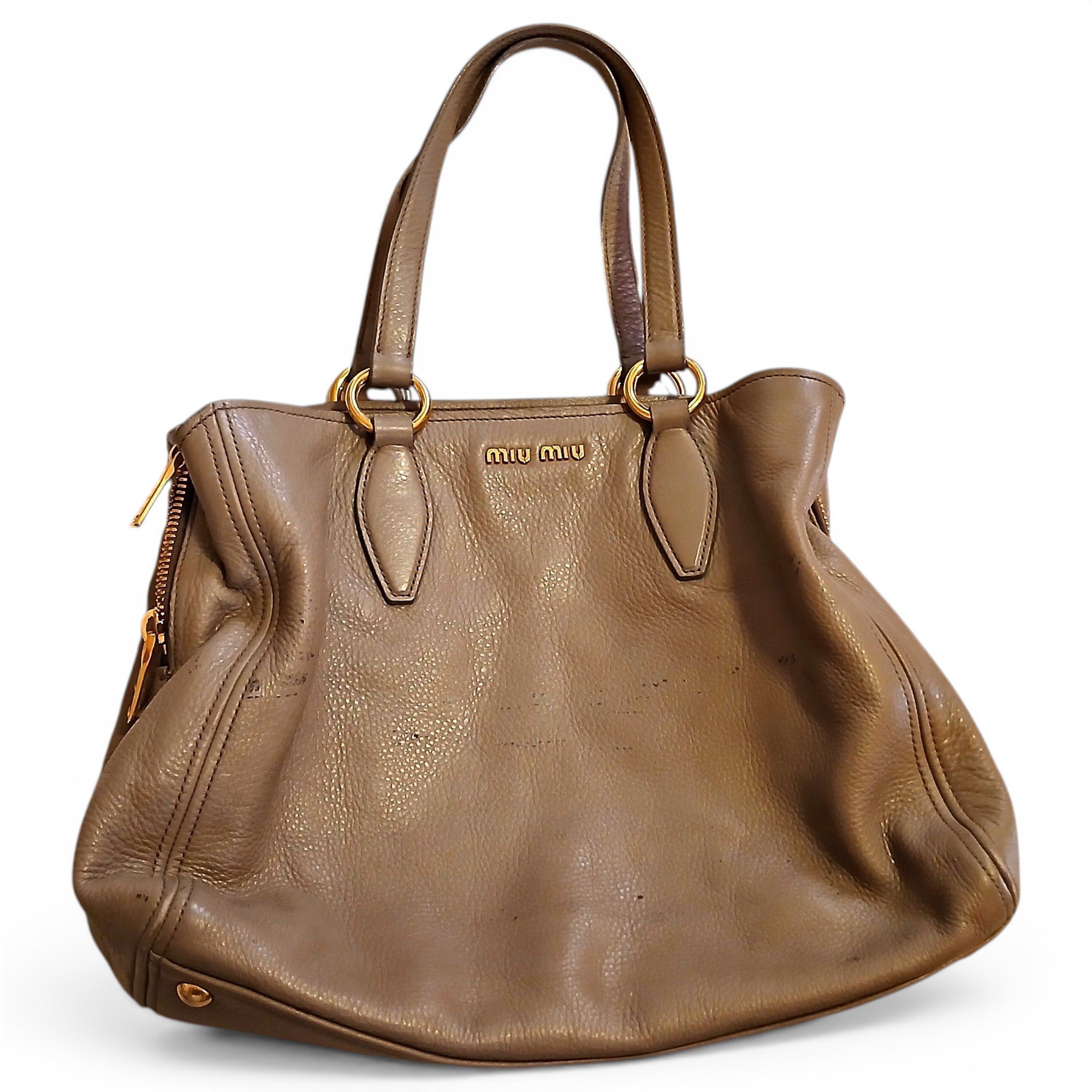 Leather handbag