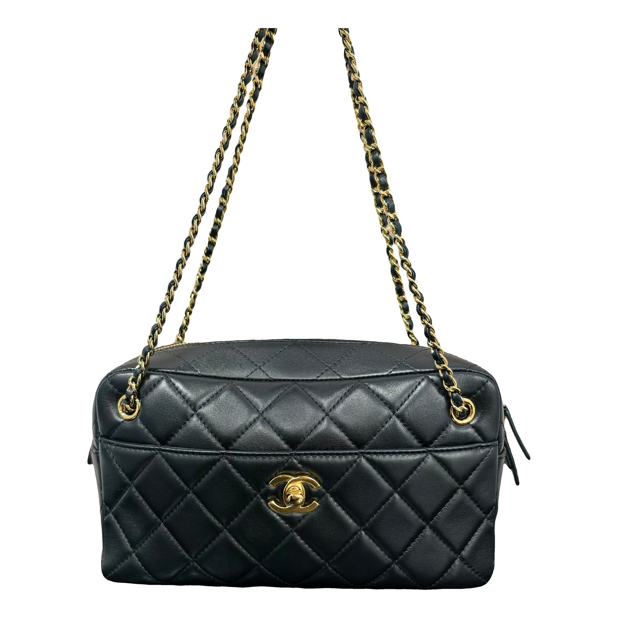 Vanity leather handbag