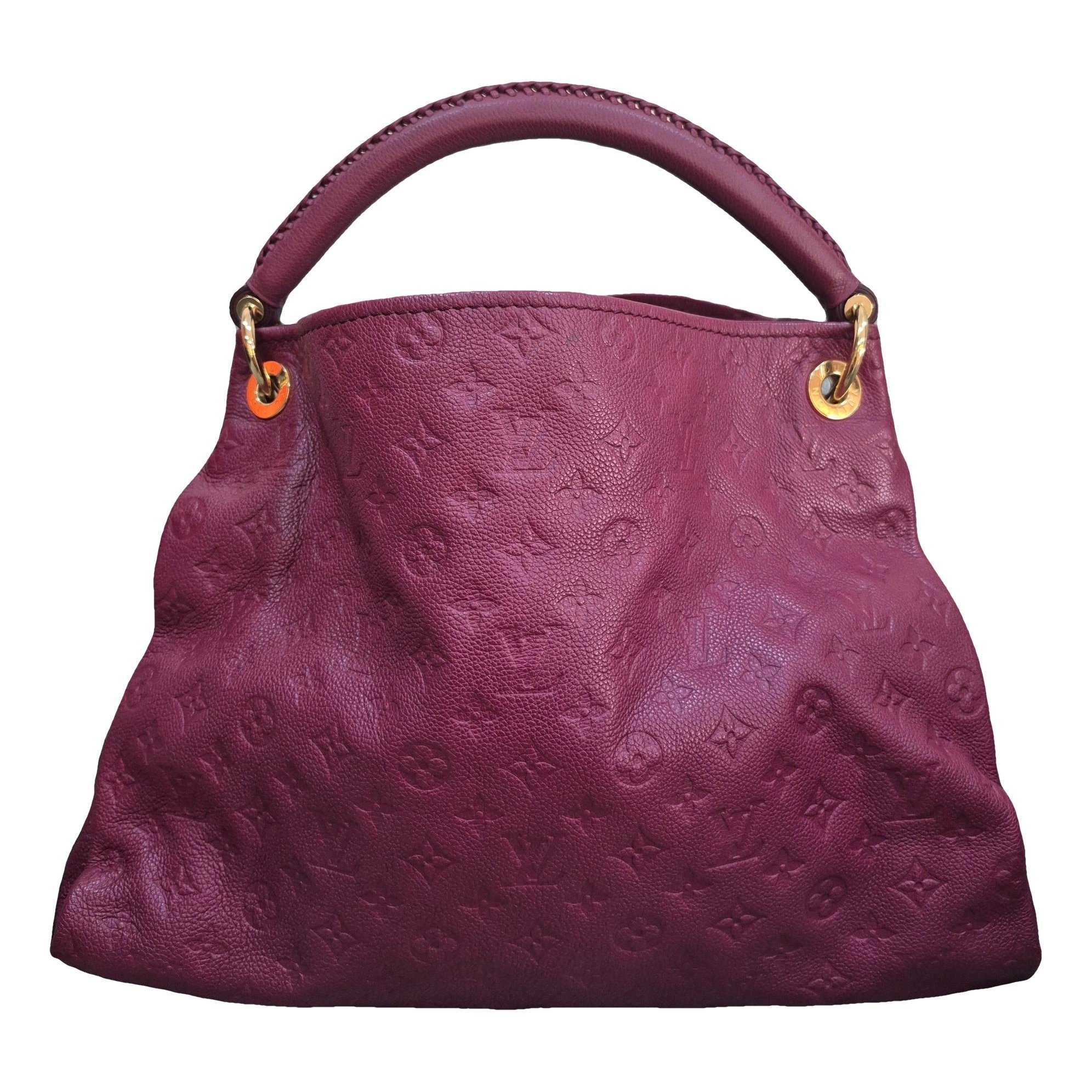 Artsy leather handbag