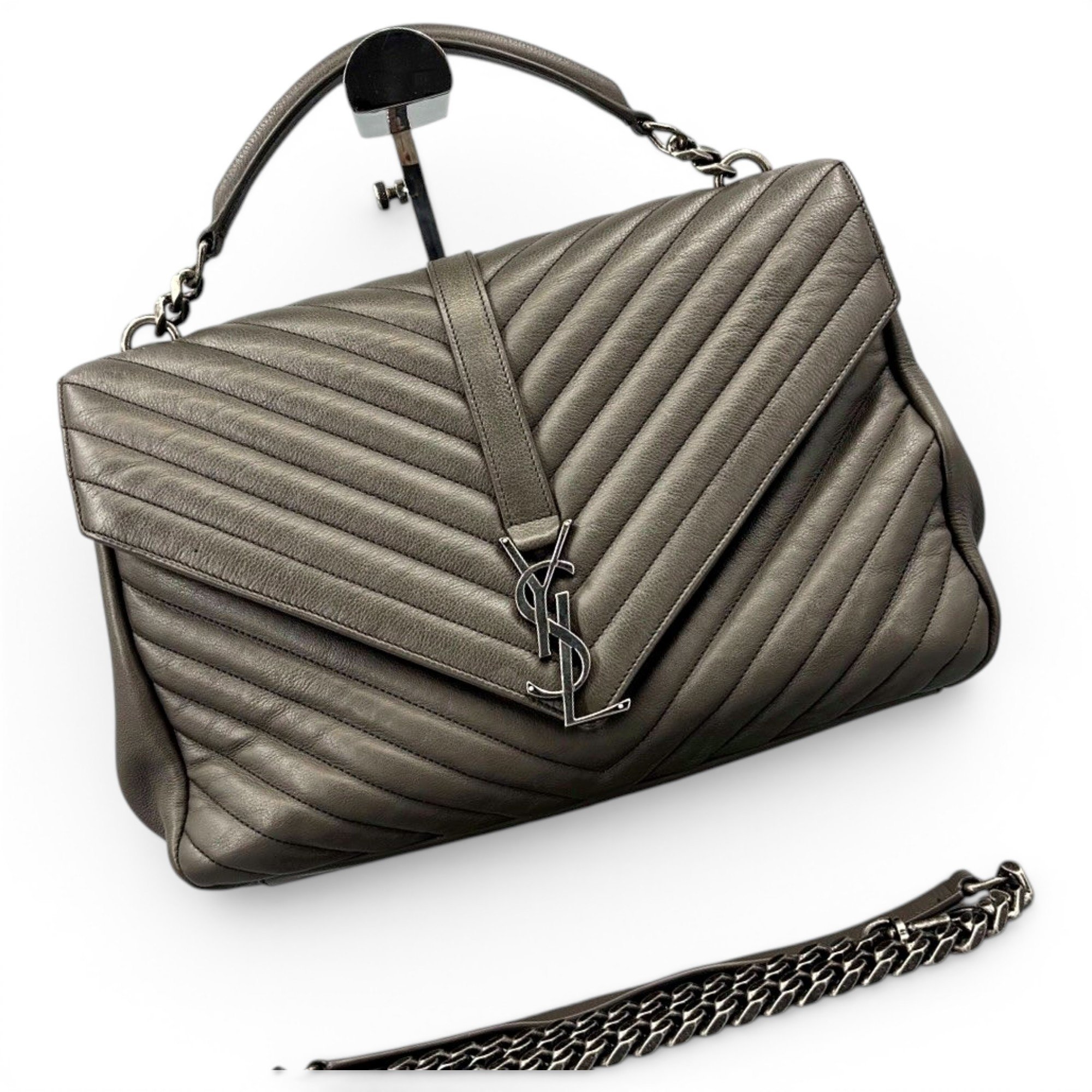 Collége monogramme leather handbag