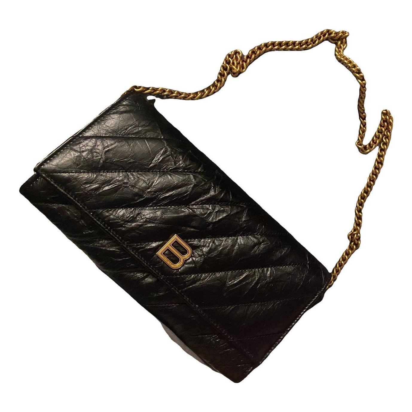 Leather clutch bag