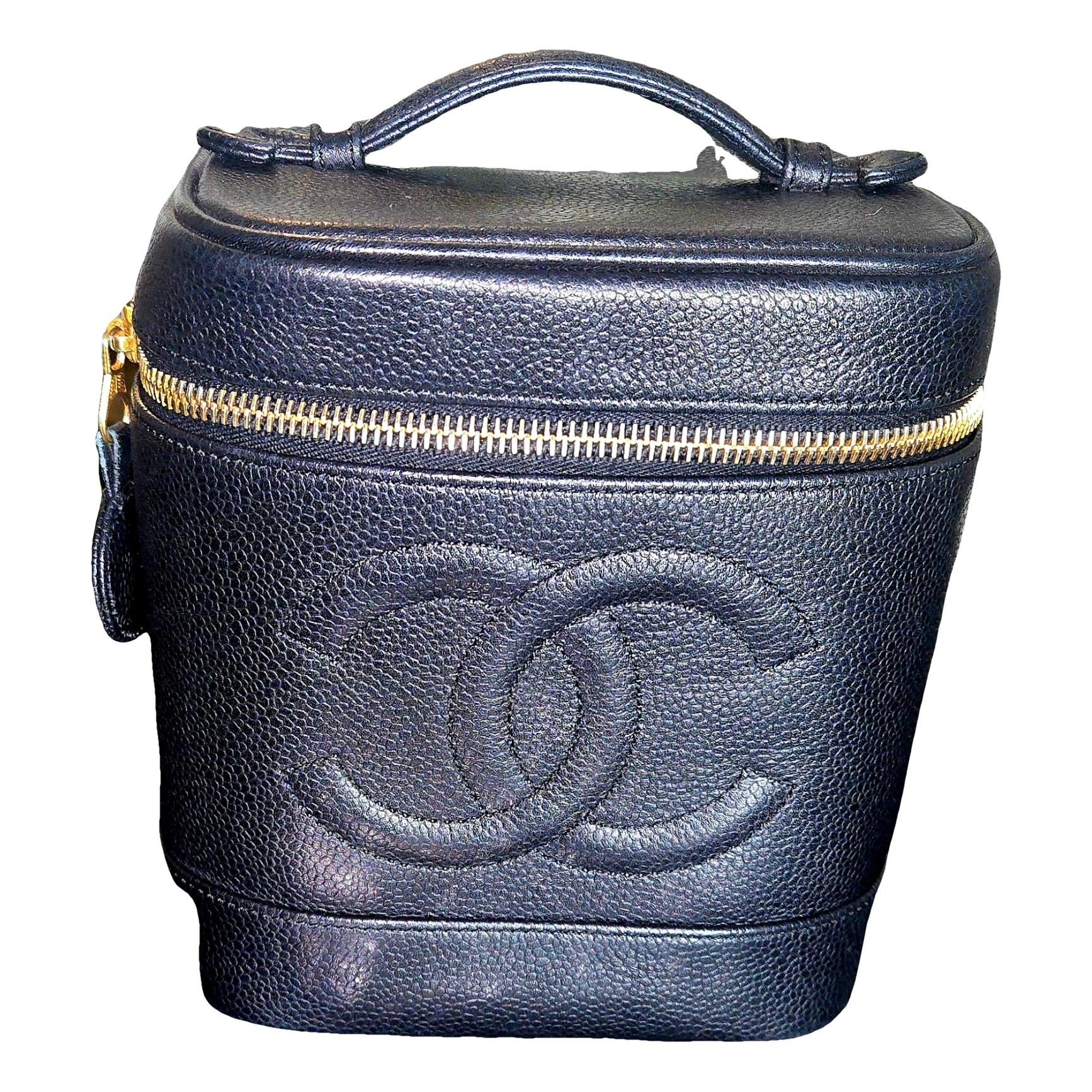 Vanity leather handbag