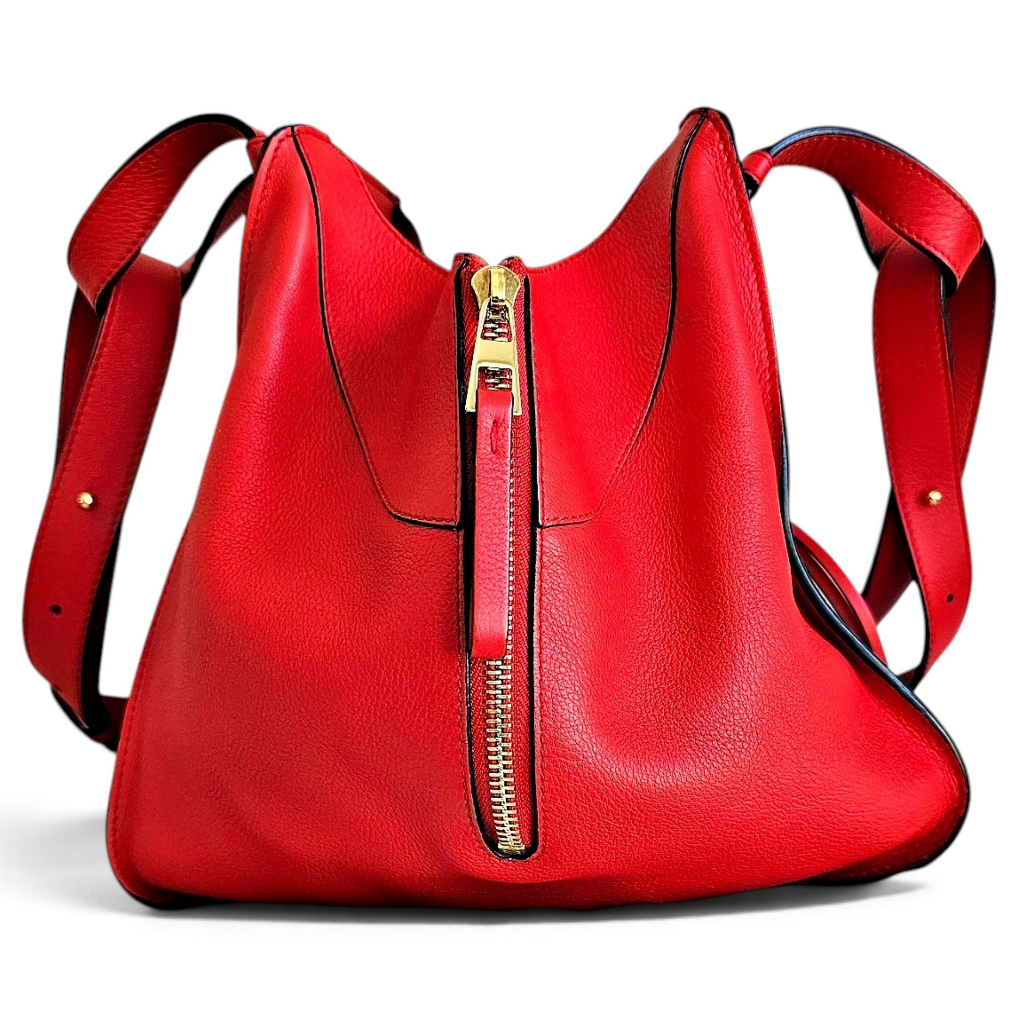 Hammock leather handbag