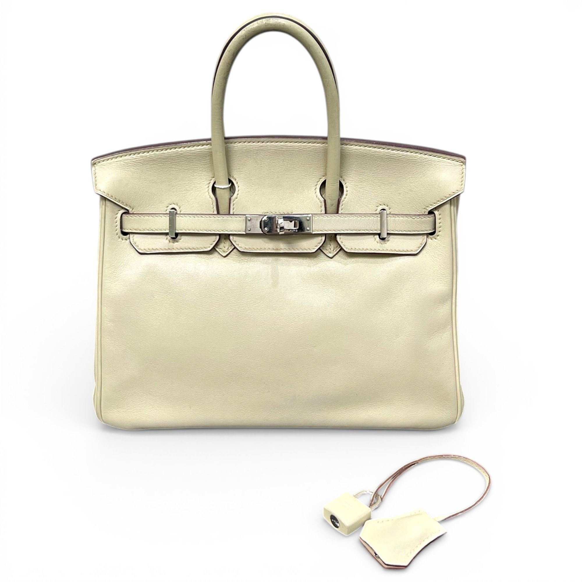 Birkin 25 leather handbag